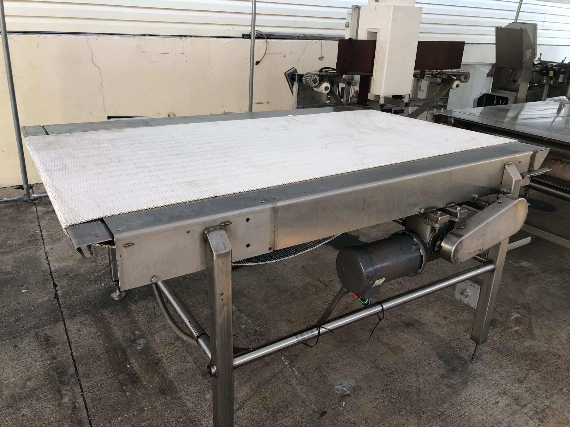 36" wide x 6-ft long stainless steel conveyor, 36.5" tall. Loading is free. Skidding or crating fees - Image 2 of 4