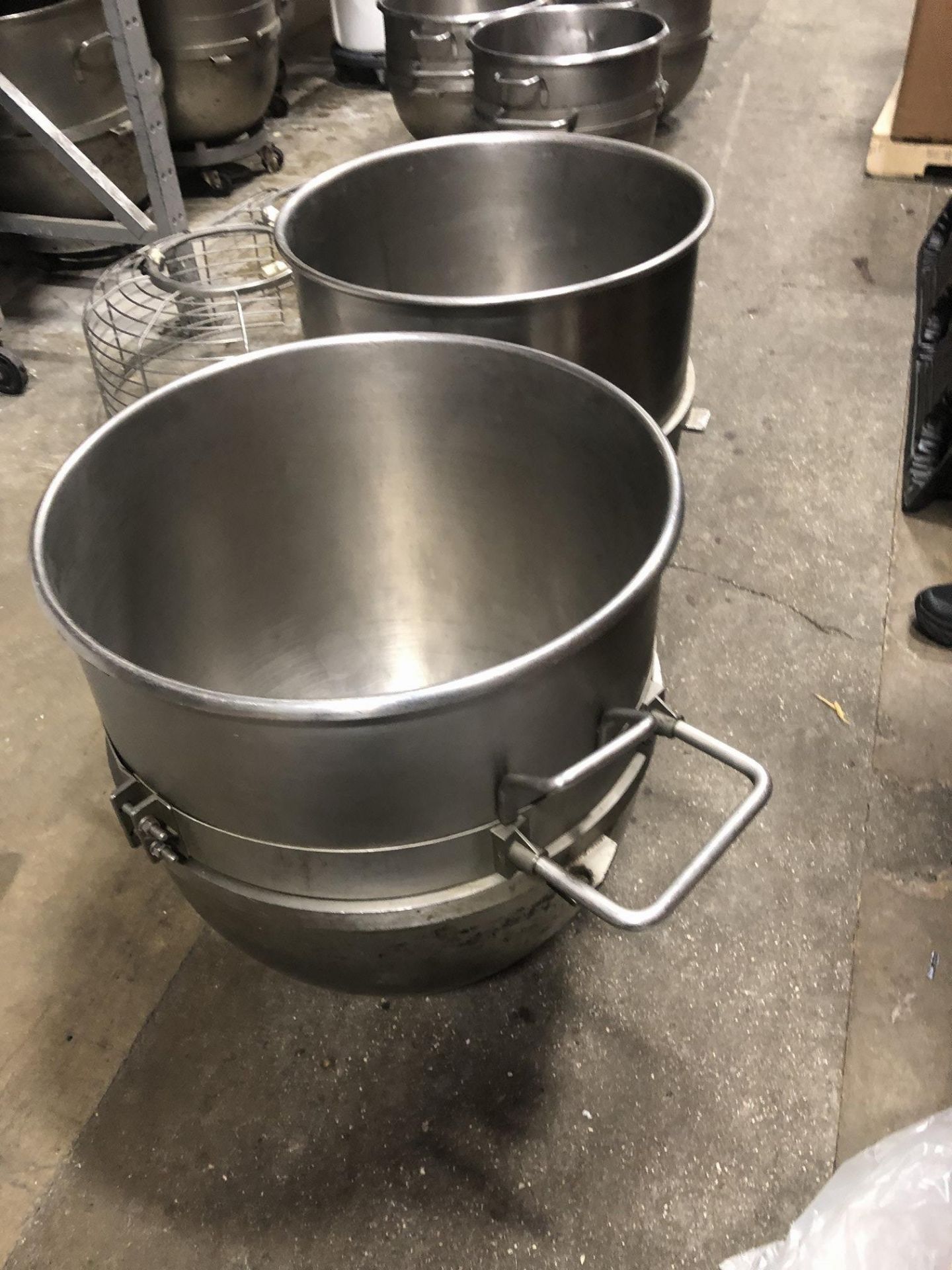 (2) Hobart Bowls 22.5" diameter x 26" deep (approx. 80 qt bowls) Loading is free. Skidding or - Image 4 of 5