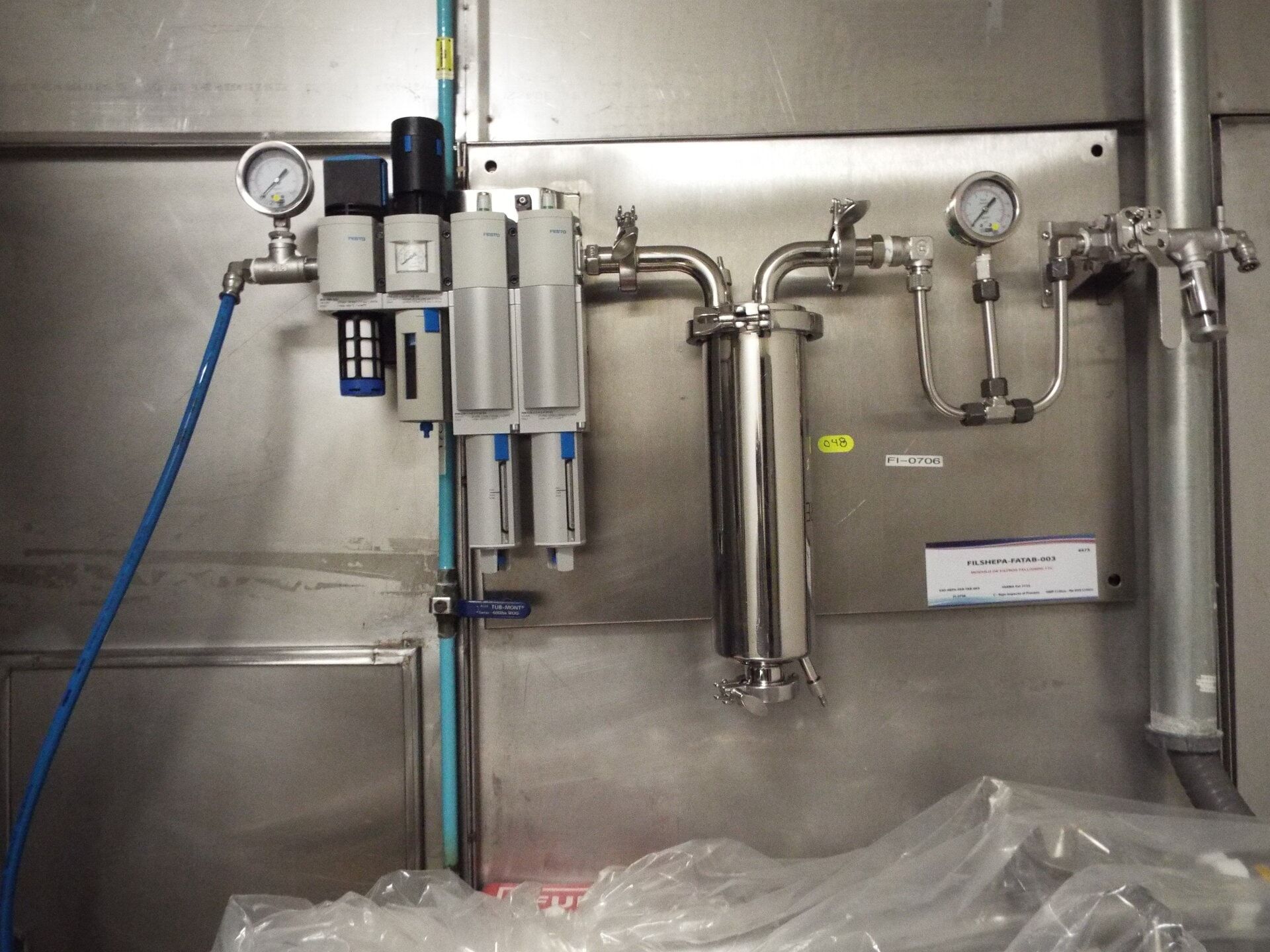 Pellegrini stainless steel 48" model HT-MT150 coating system with 2 spray pumps nozzles and cip pump - Image 11 of 17