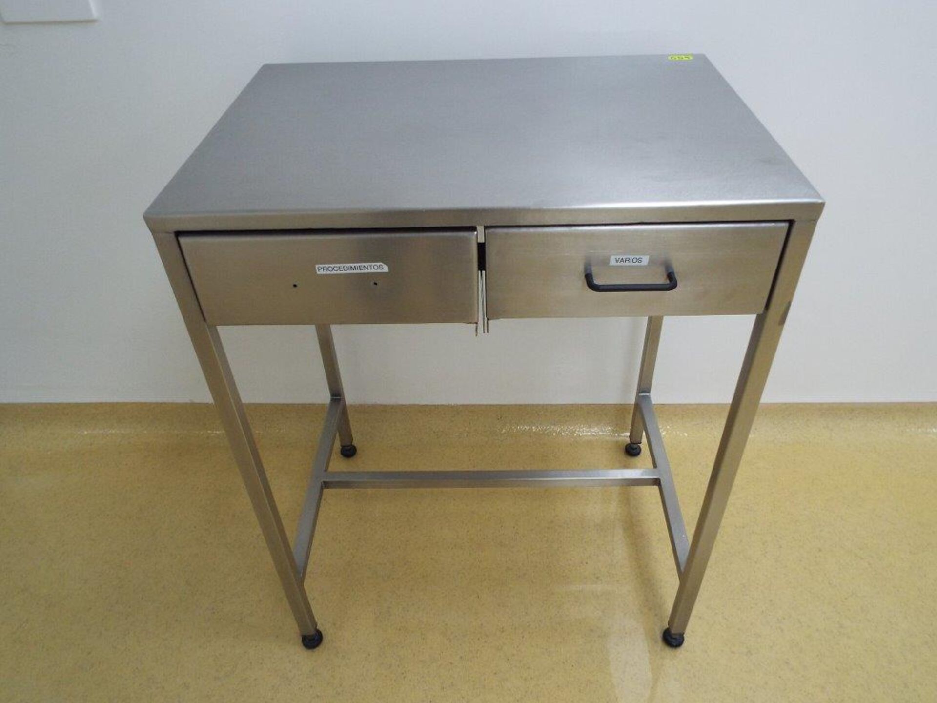 Stainless Steel Table with 2 drawers