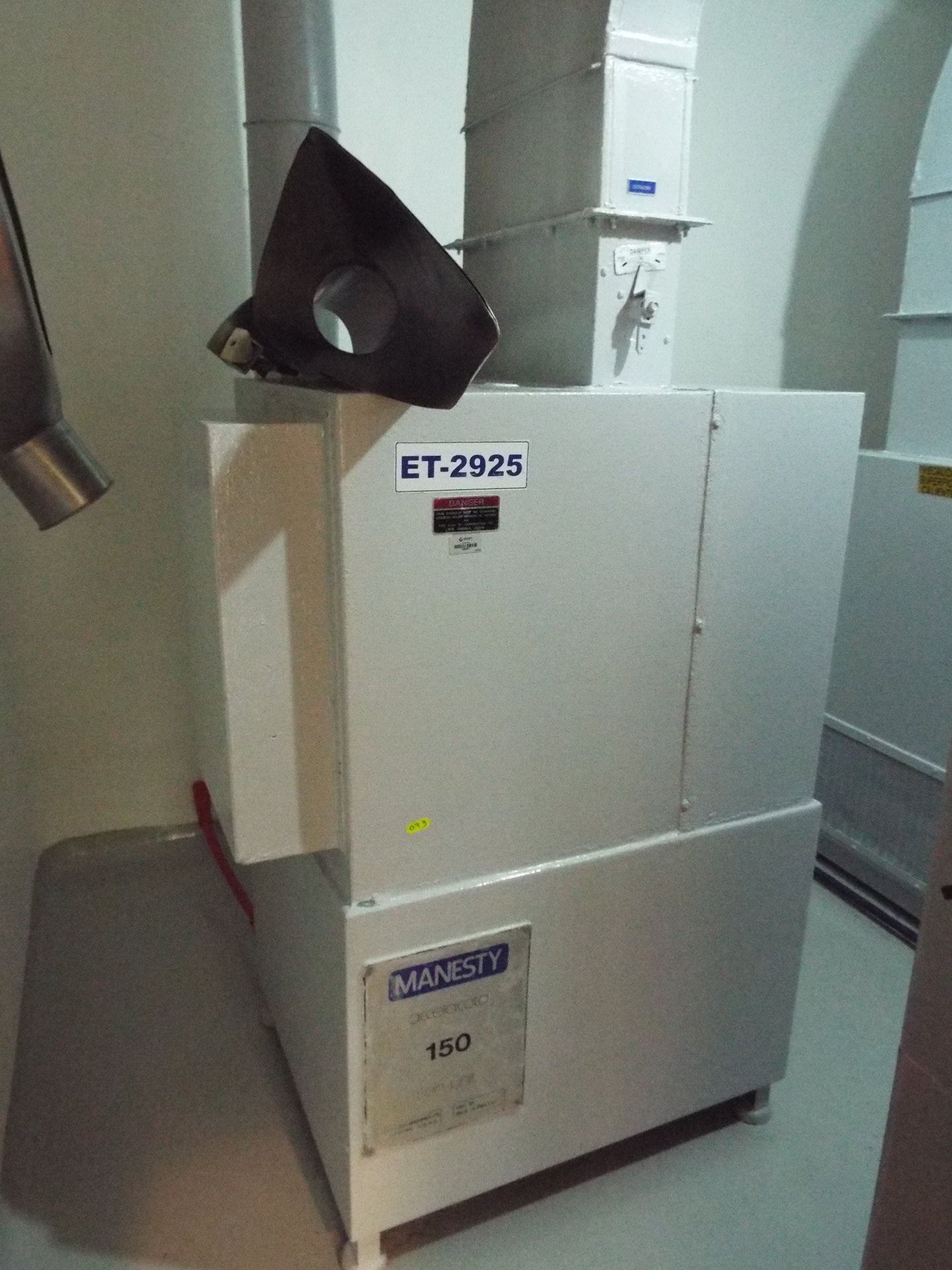 Manesty Accela-Cota 48" coating system with spray system, nozzles, air handler and dust collector - Image 7 of 11