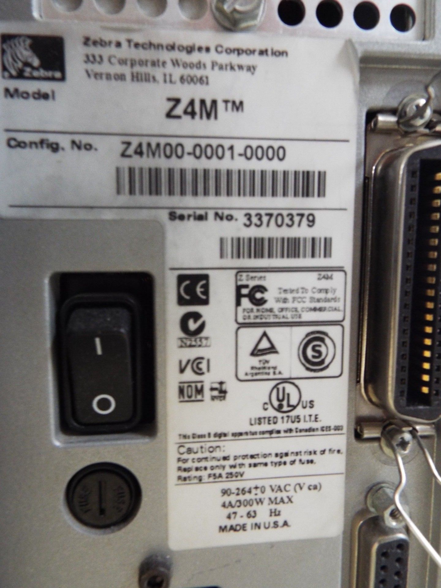 (2) Zebra model ZM400 thermal printers - Image 5 of 5