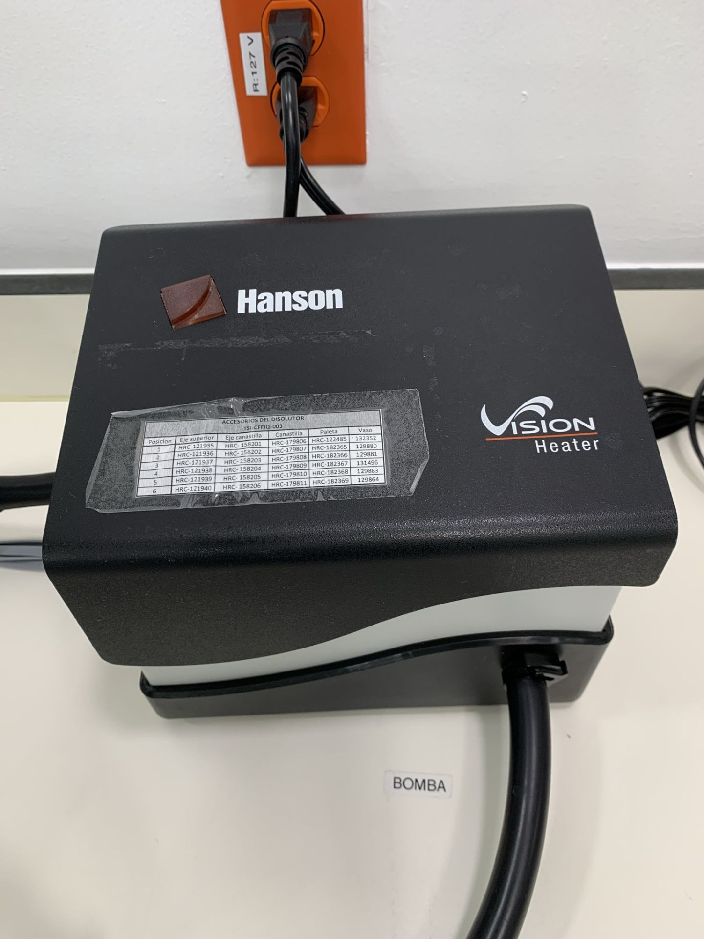 Hanson Vision Classic 6 Dissolution unit with accessories, heater and printer - Image 3 of 4