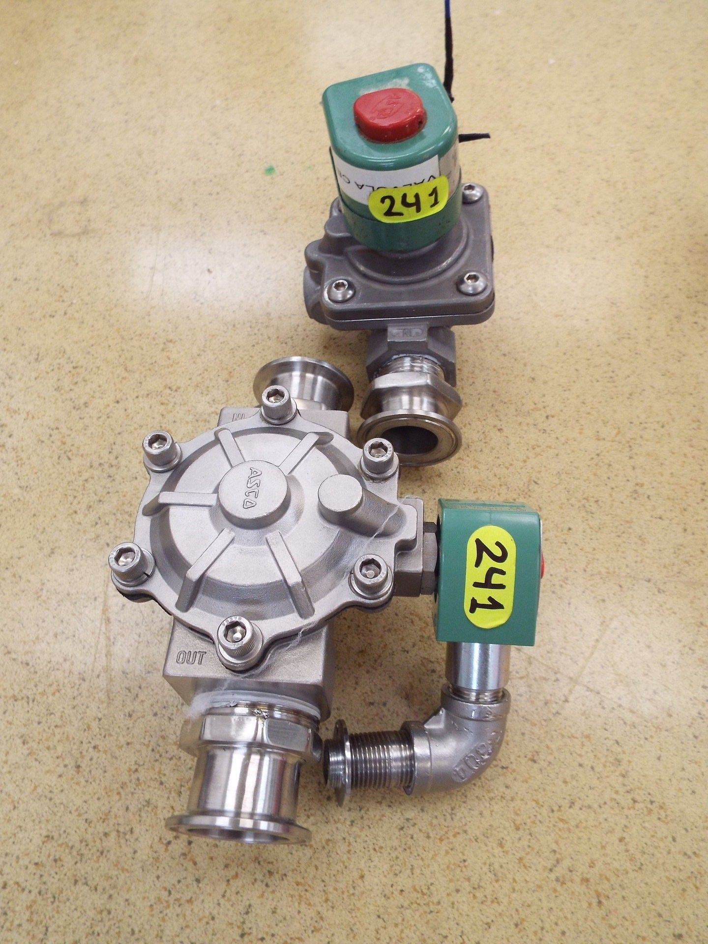 Stainless steel 1" electrovalve and regulator