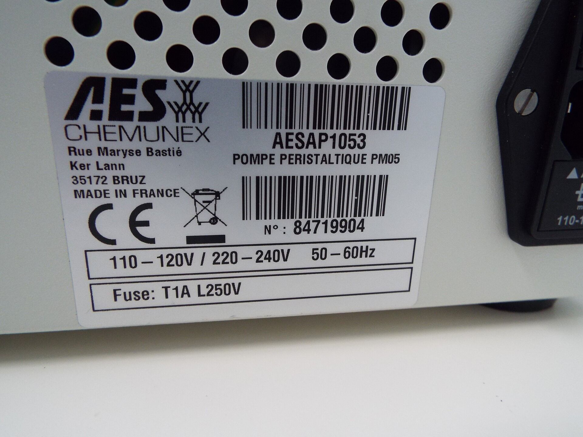 AES Chemunex PM05 peristaltic pump - Image 2 of 2