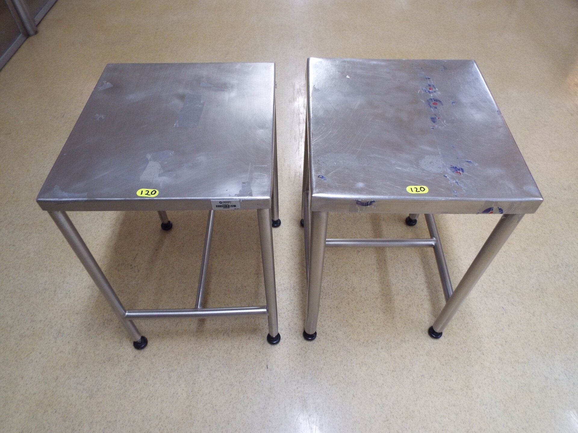 (5) Stainless Steel stools - Image 2 of 3