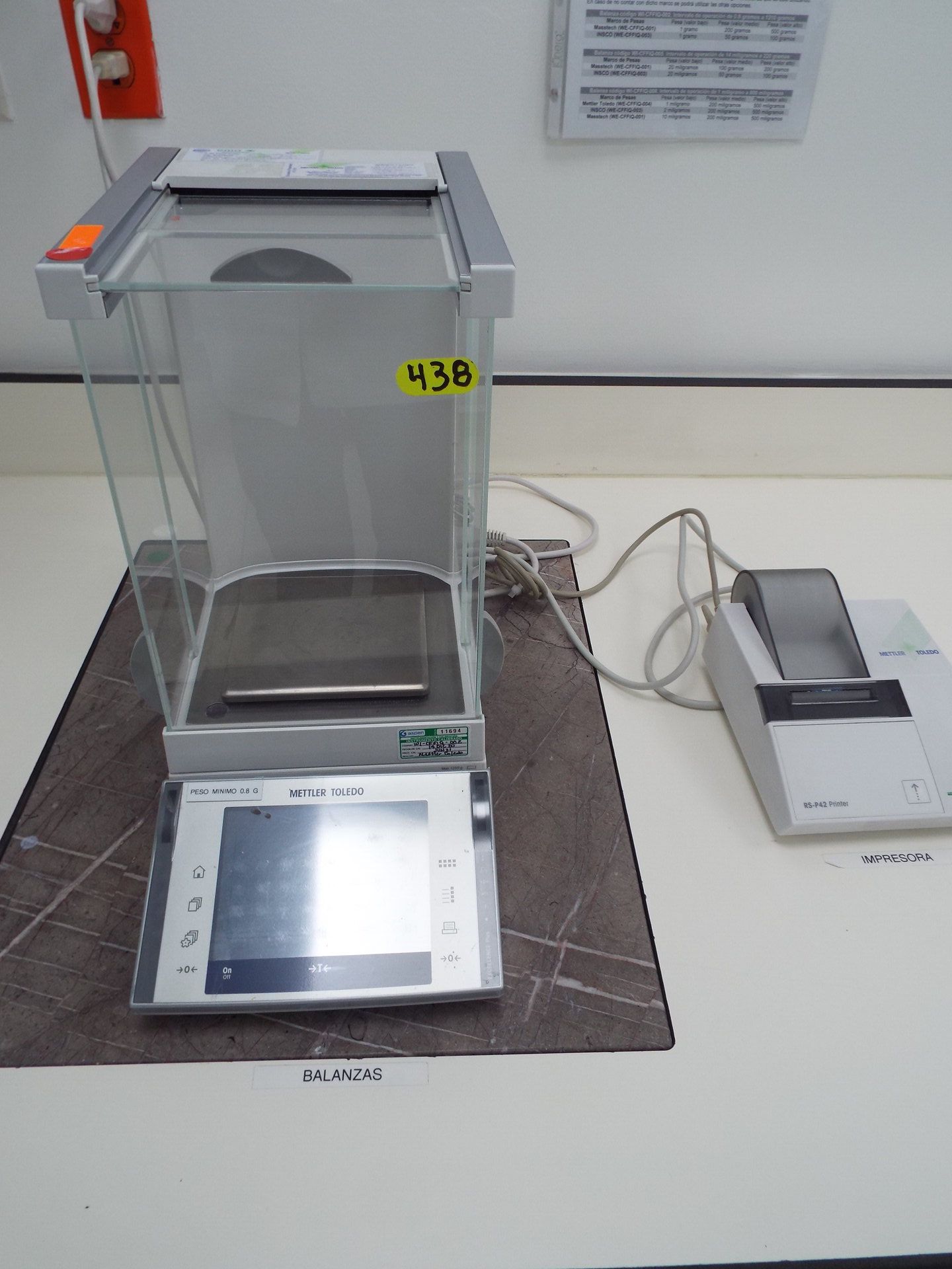 Mettler Toledo RS-P42 analytical scale with printer