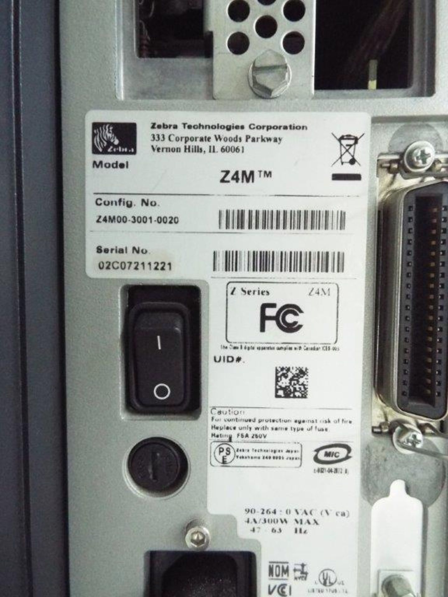 Zebra Z4M thermal printer - Image 2 of 2