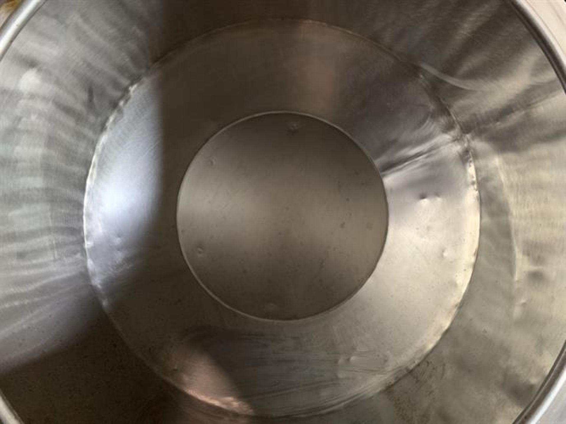 42" Stainless Steel Angular Coating Pan - 22" Diameter opening - 38" depth - 6 welded ribs - - Image 3 of 5