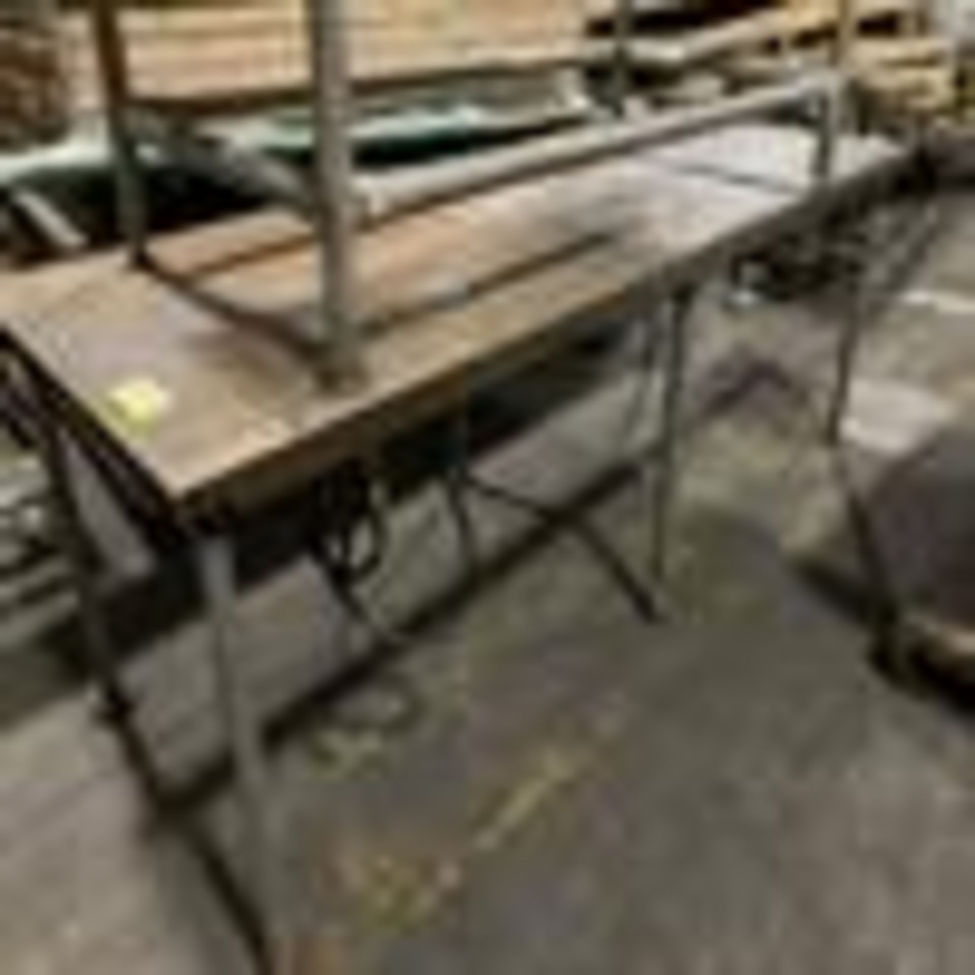 Carbon Steel 3 x 8 ft Water Cooled Table - 8' long x 3' wide x 31" high - Water jacketed. Stock# - Image 4 of 4