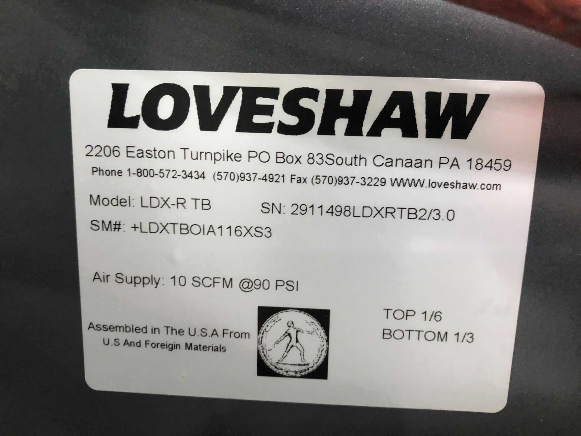 Little David Loveshaw Model #LDX-R TB, Serial # 2911498LDXRTB2/3.0 top and bottom case taper - - Image 2 of 2
