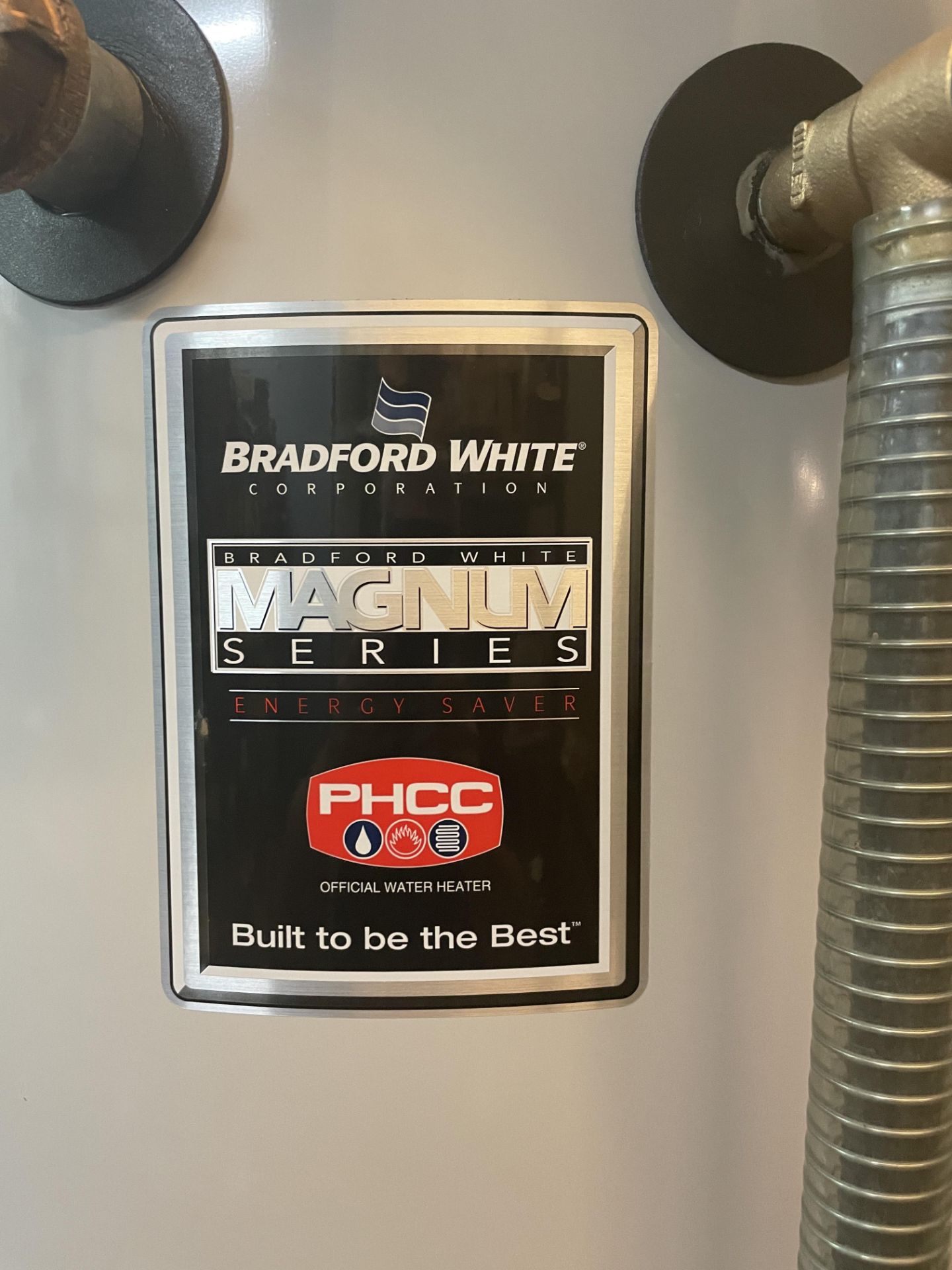 Bradford White Hot Water Heater, 98 gallon, gas fired. New 2013. - Image 2 of 3