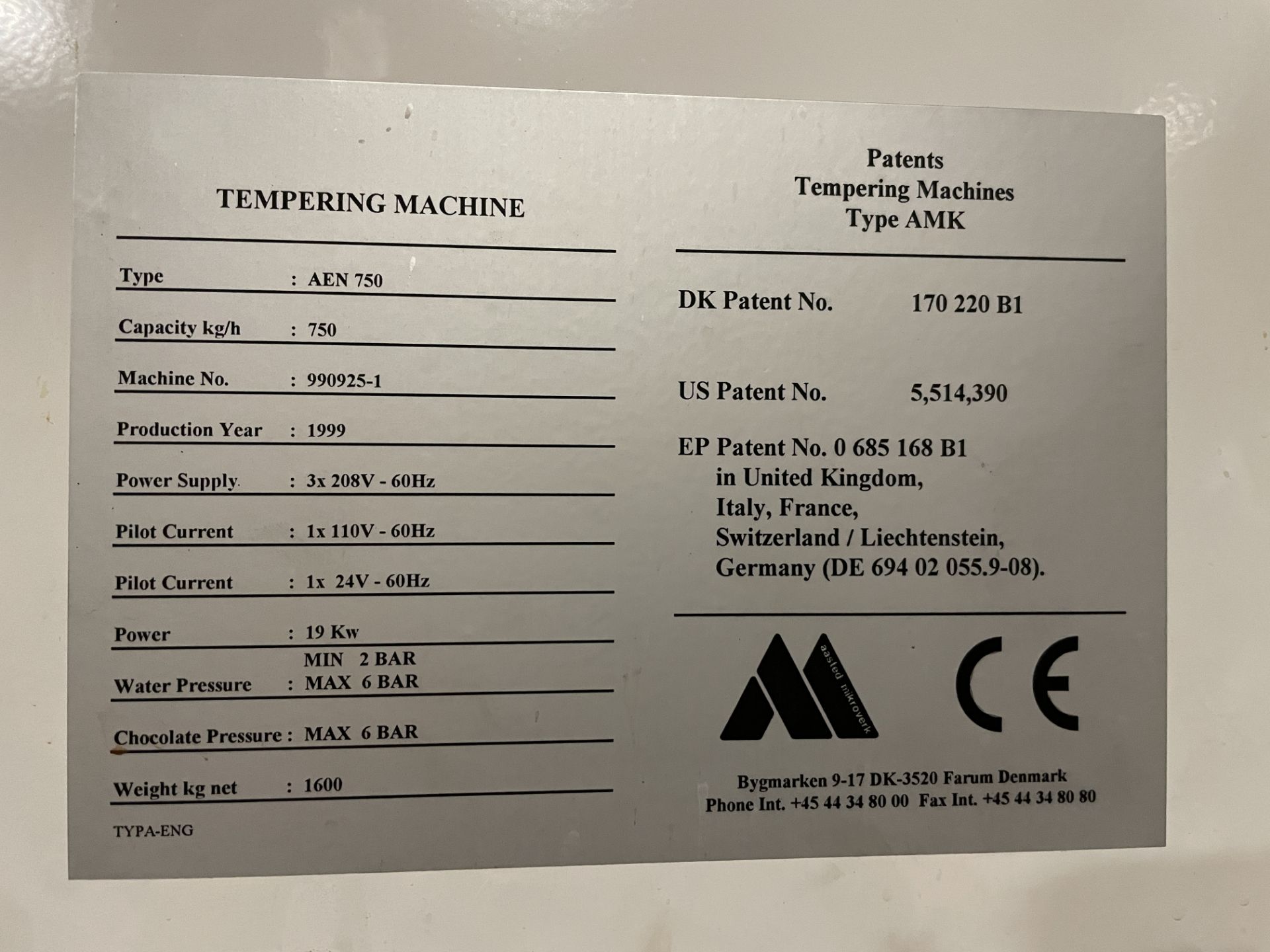 Nielsen AEN-750 750 kg/hr Tempering Unit - Image 4 of 15