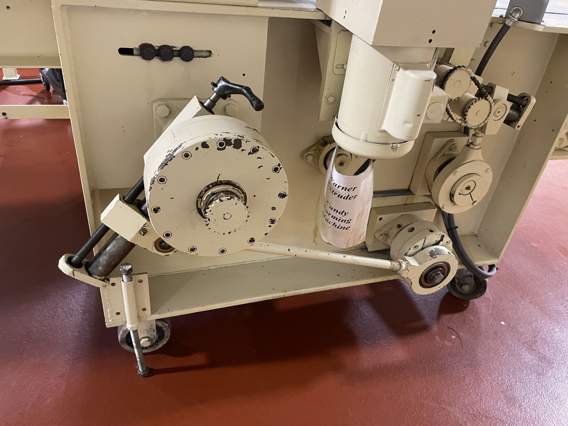 Werner Lehara 24" Wire-Cut Candy Extruder, rolls not jacketed, serial#1-16390, filler block with ( - Image 14 of 15