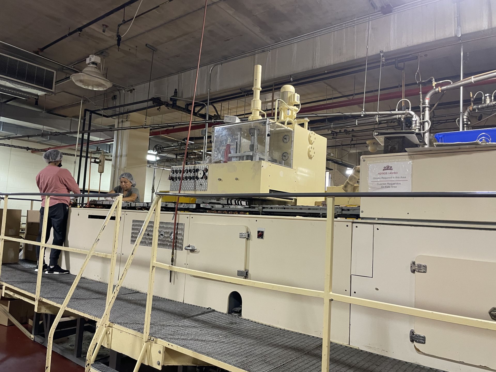 Collmann Hydo-12 Hollow Molding Line with hand fed pre-formed foil molds, mold heater, Two - Image 2 of 24