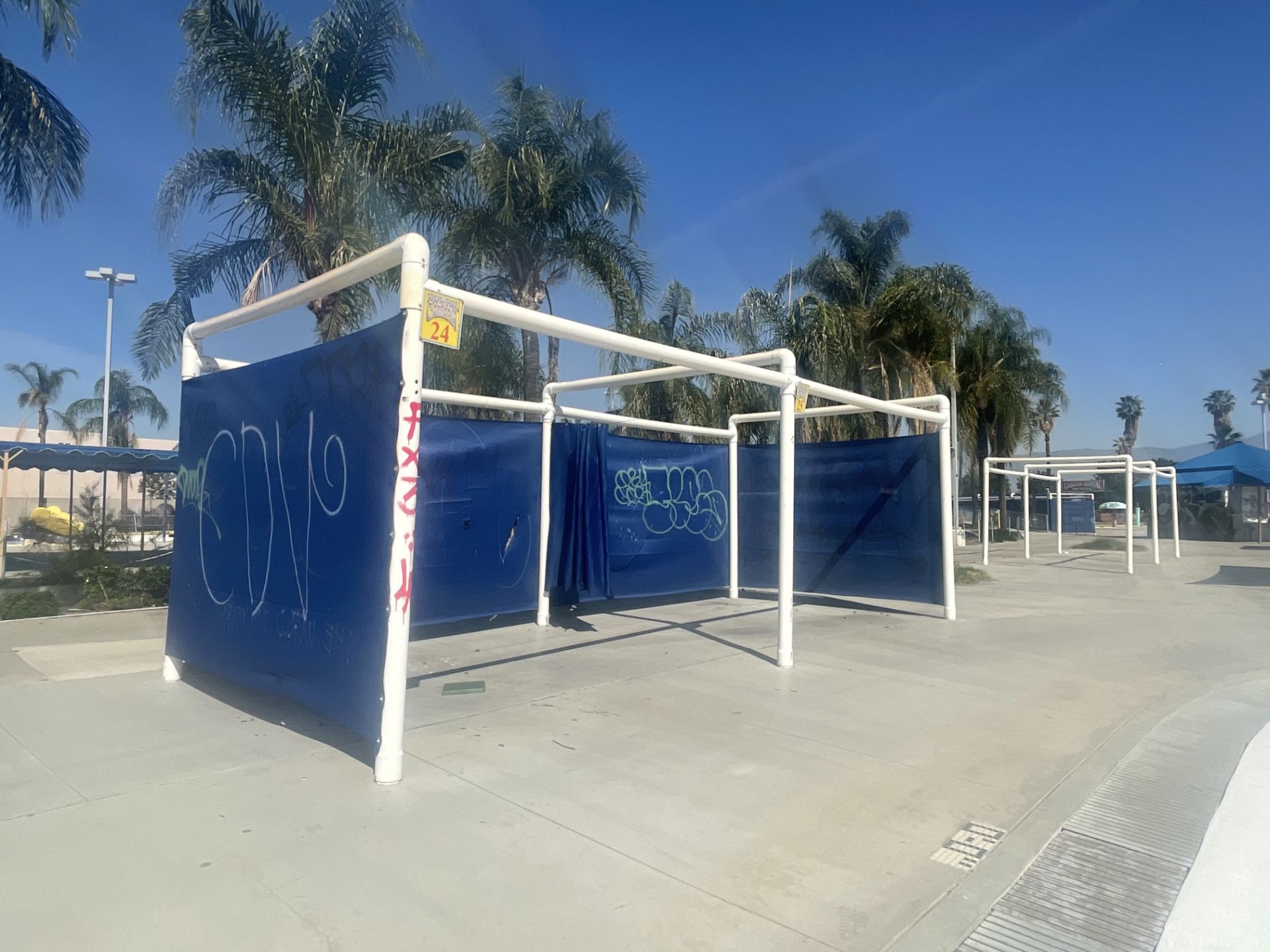 PVC BLUE CABANAS