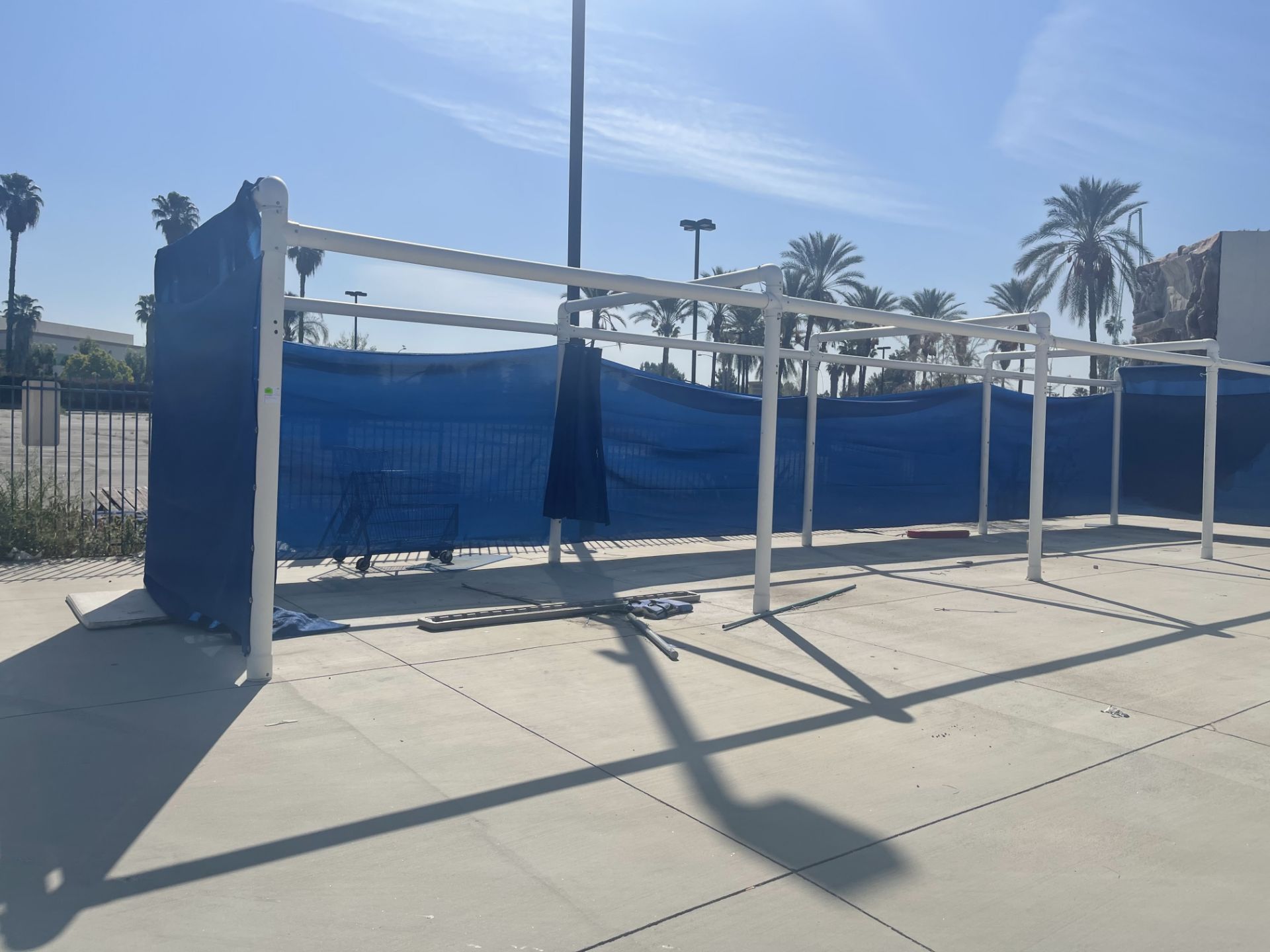 PVC BLUE CABANAS