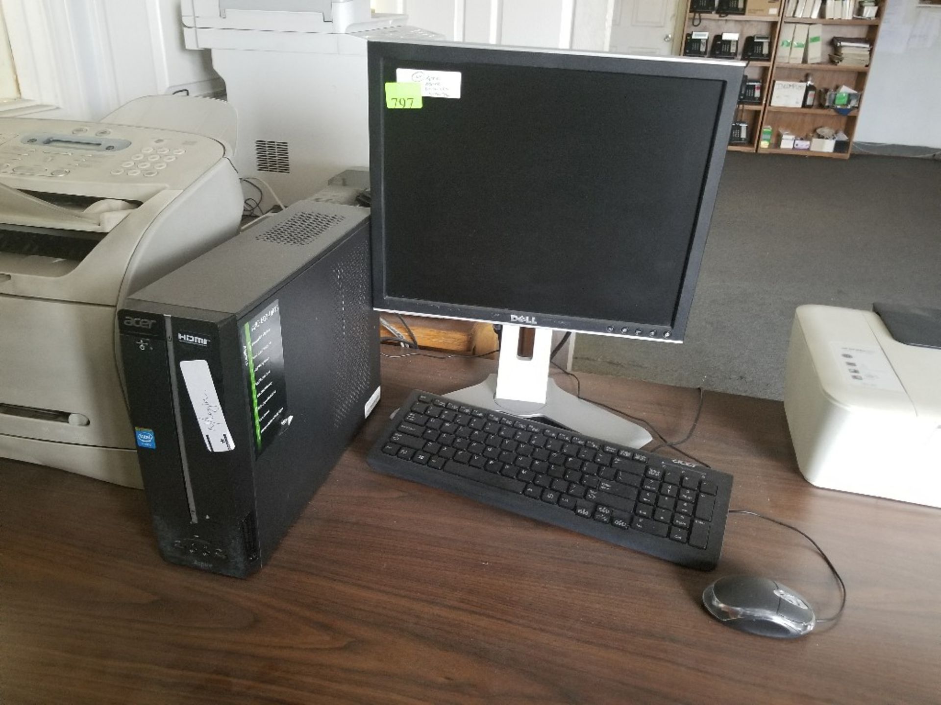 ACER ASPIRE COMPUTER W/ DELL MONITOR