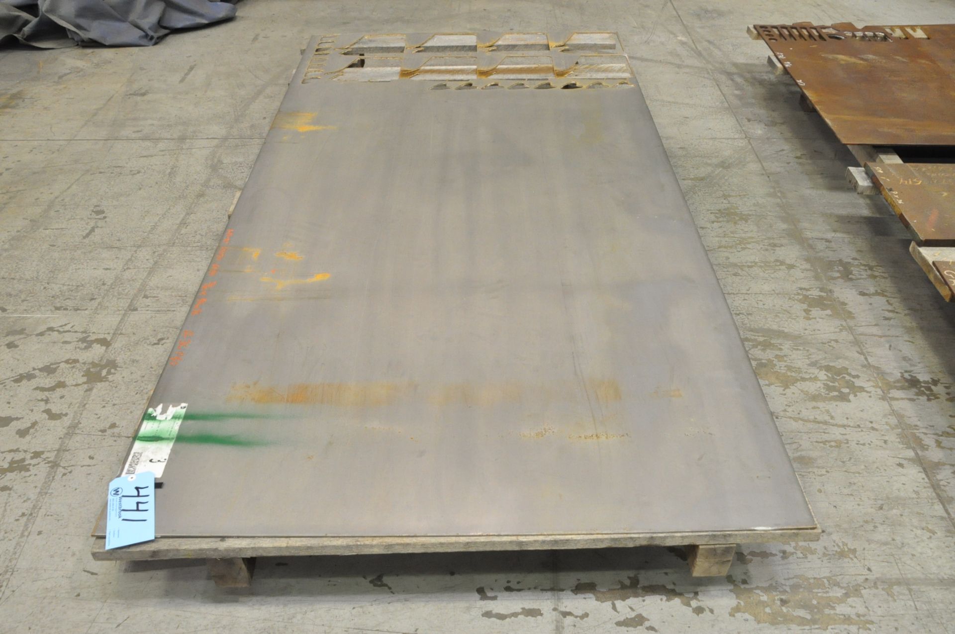 Lot-Steel Sheets: (1) 48 1/2" x 96" x 3/16", (3) Various Cuts .250" - Image 3 of 8