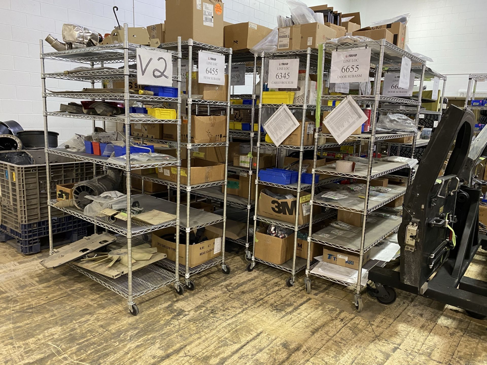 Lots-(10) Sections 48"W x 77"H x 18"D Wire Shelving - Image 5 of 5