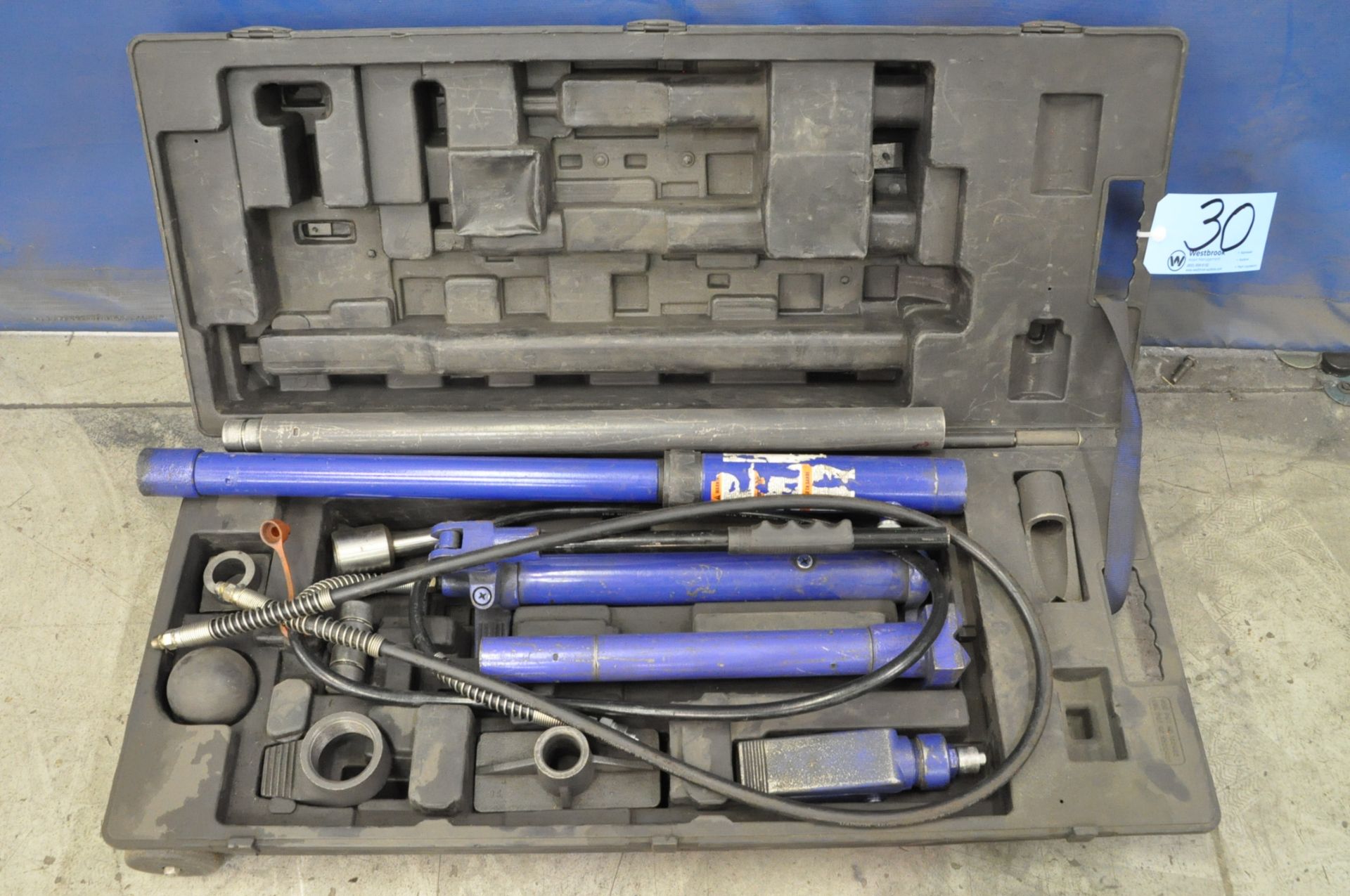 Westward Portable Hydraulic Pump System with Attachments and Case