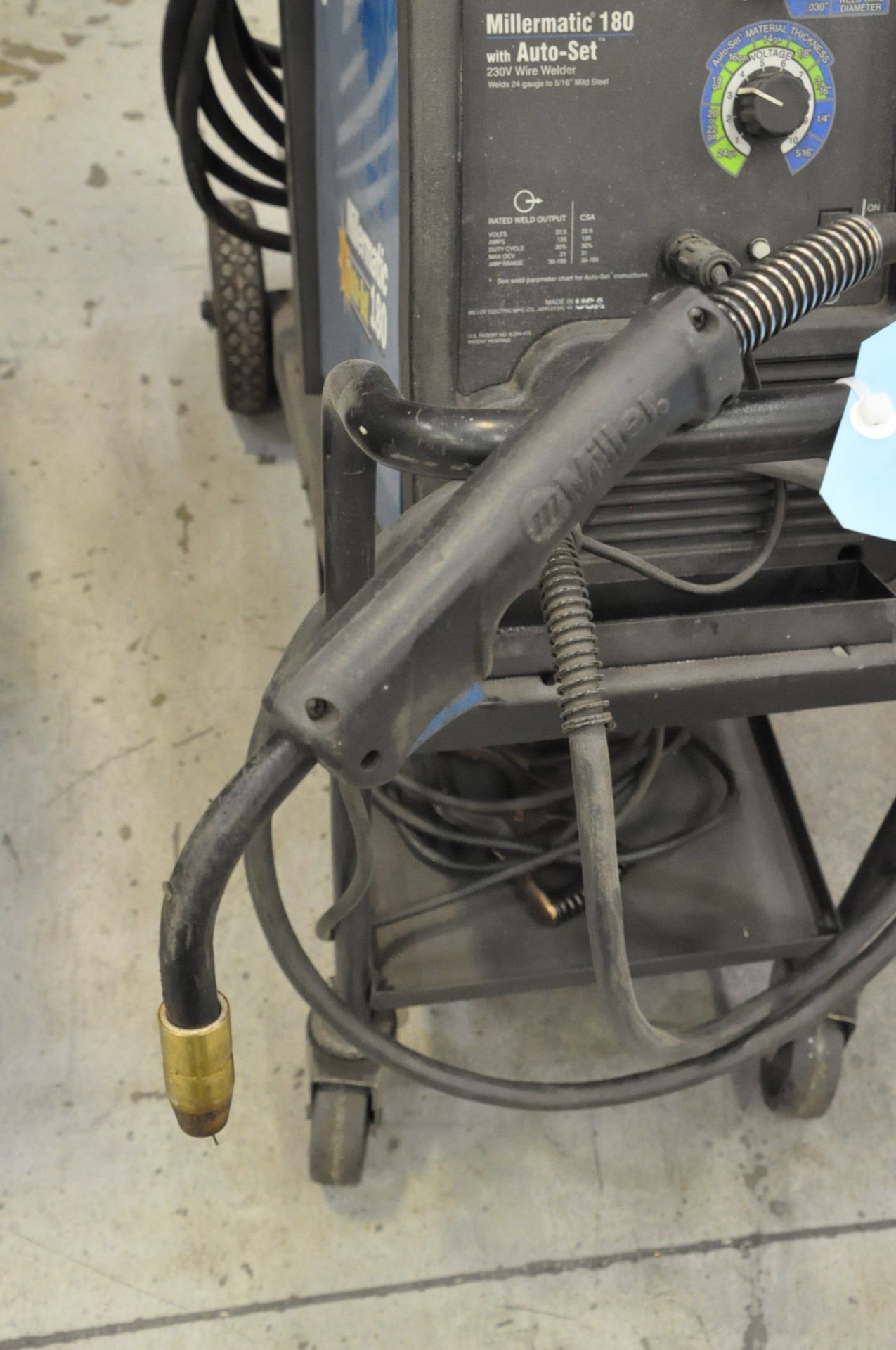 Miller Millermatic 180 Auto-Set, 135-Amps Mig Welding Power Source, with Leads, Portable (2008) - Image 4 of 6