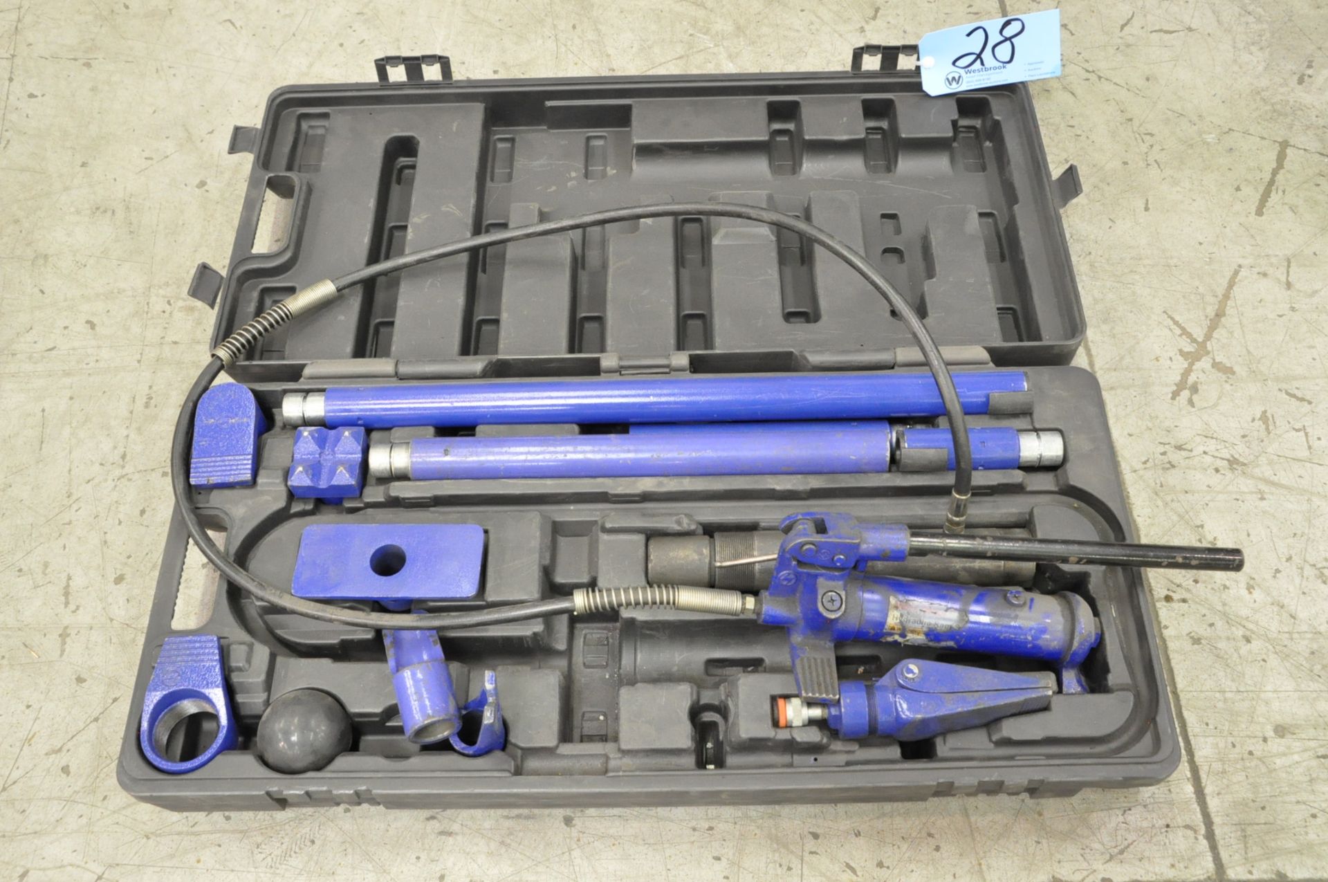 Westward Portable Hydraulic Pump System with Attachments and Case