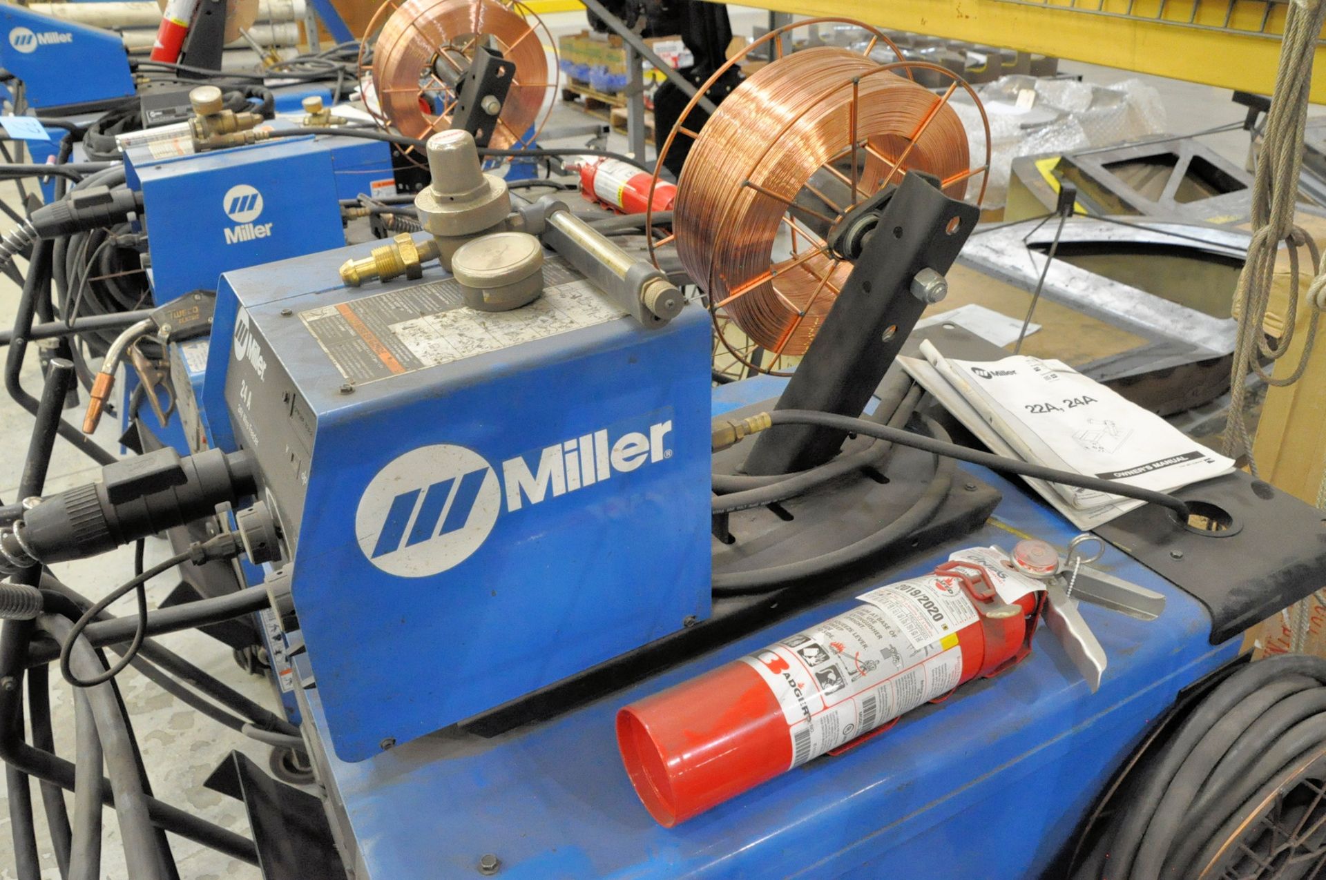 Miller CP-302, 300-Amps CV-DC Mig Welding Power Source with Leads, Miller 24A Wire Feeder, (2012) - Image 2 of 4