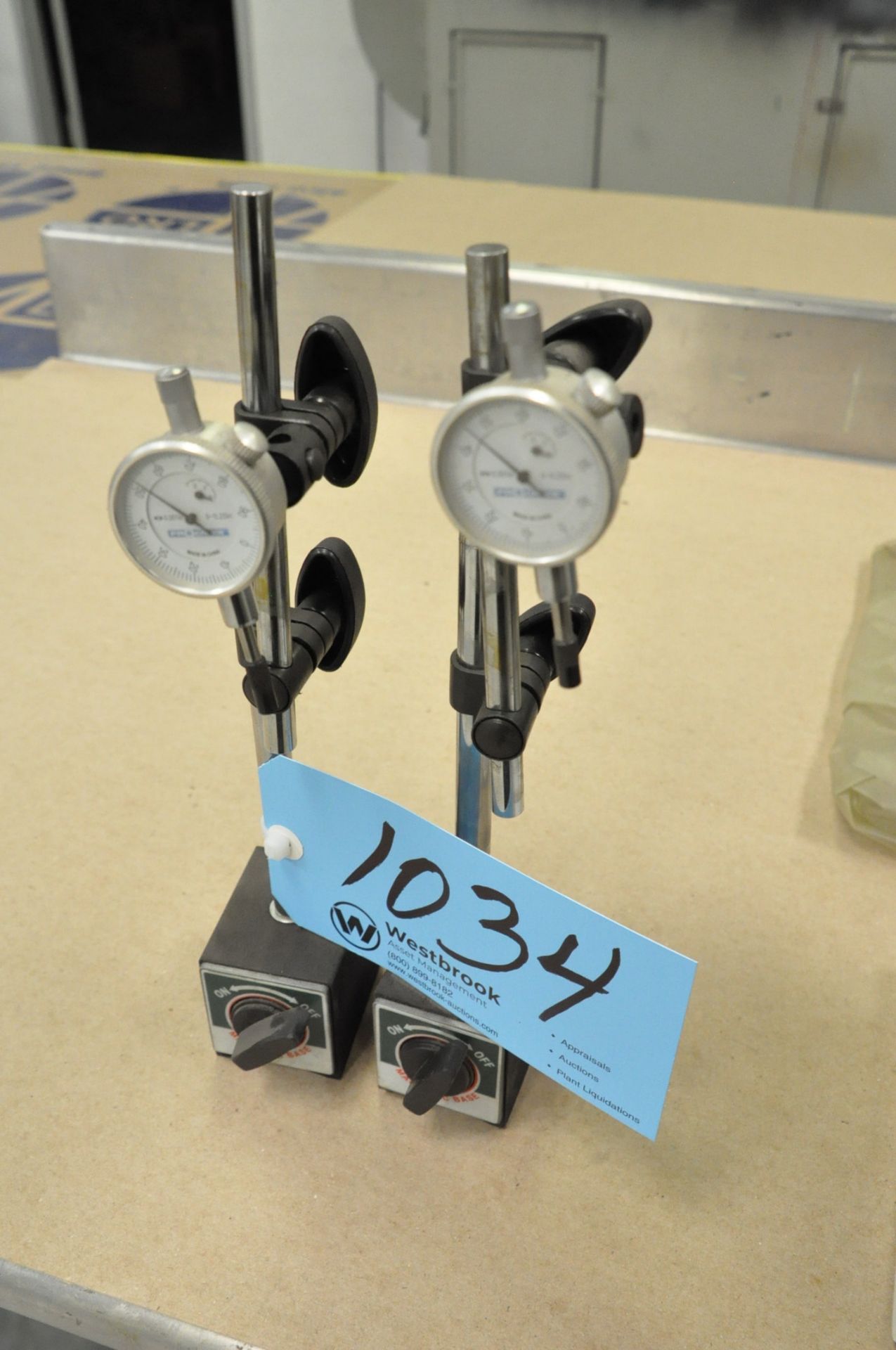 Lot-(2) Magnetic Base Indicator Stands with Pro Check Dial Force Indicator Gauges - Image 3 of 3