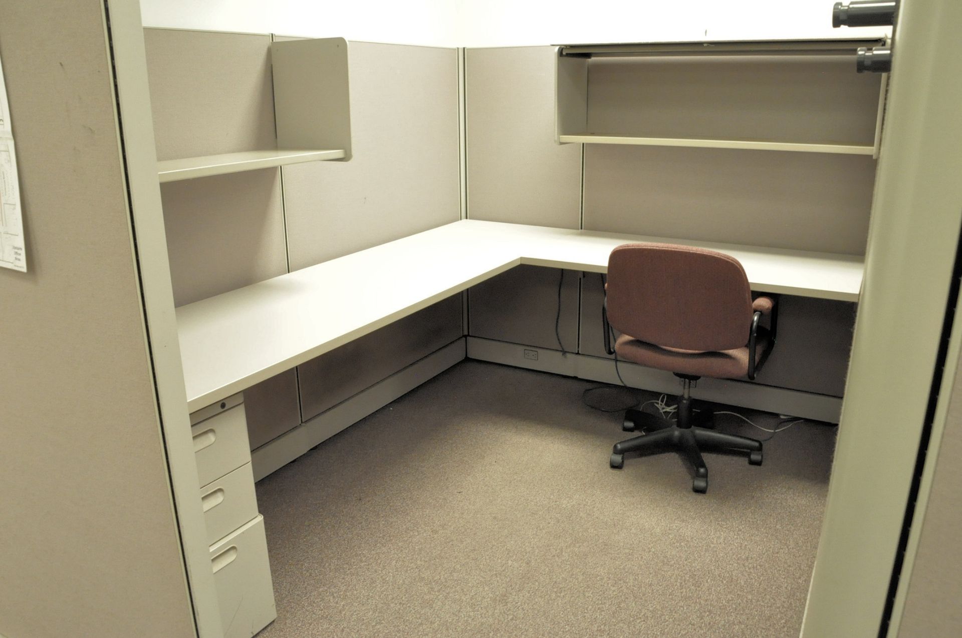 Lot-6 Station Cubicle Partition Work System, (Computer Electronics Not Included) - Image 8 of 8