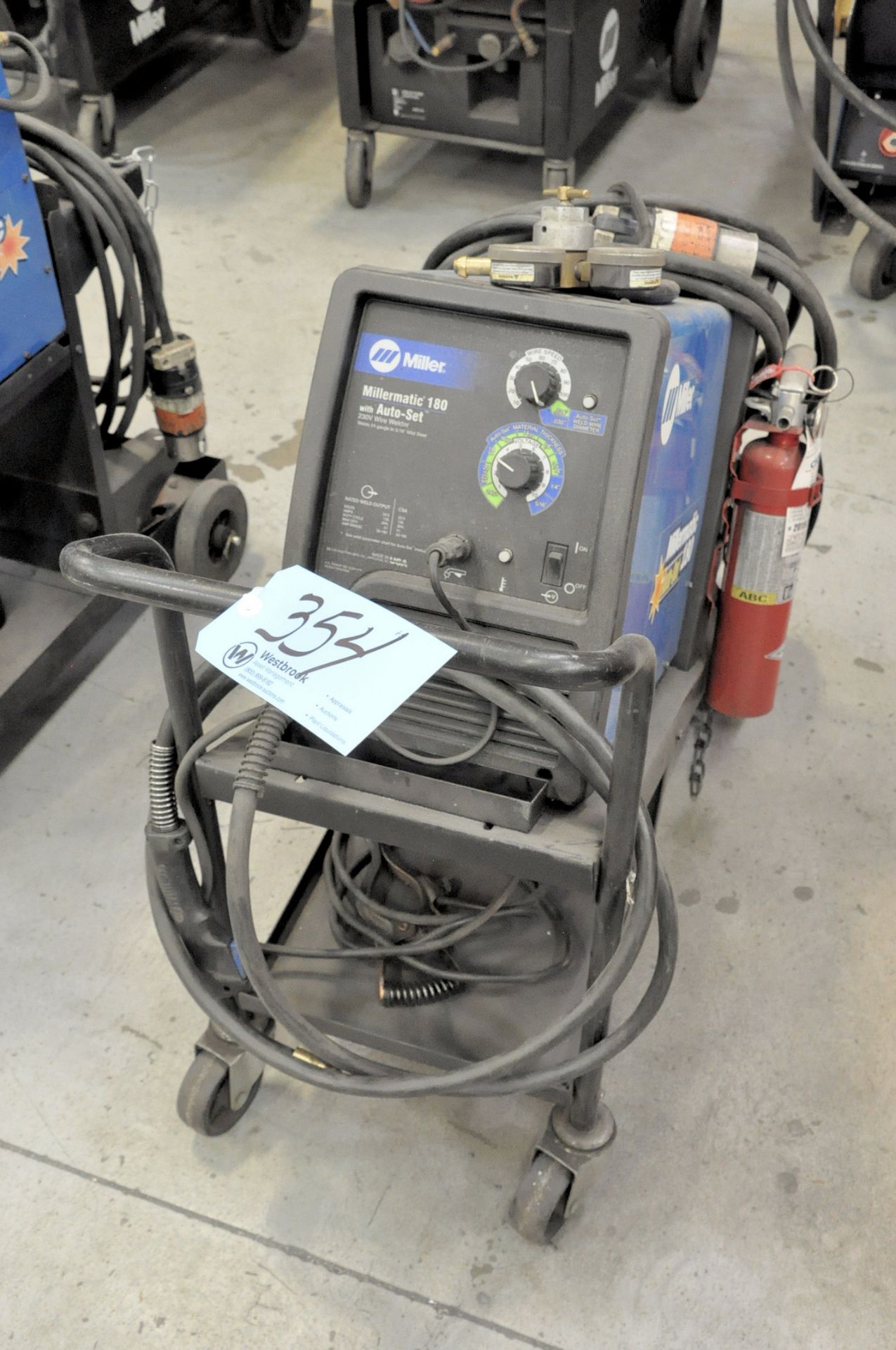 Miller Millermatic 180 Auto-Set, 135-Amps Mig Welding Power Source, with Leads, Portable (2008)