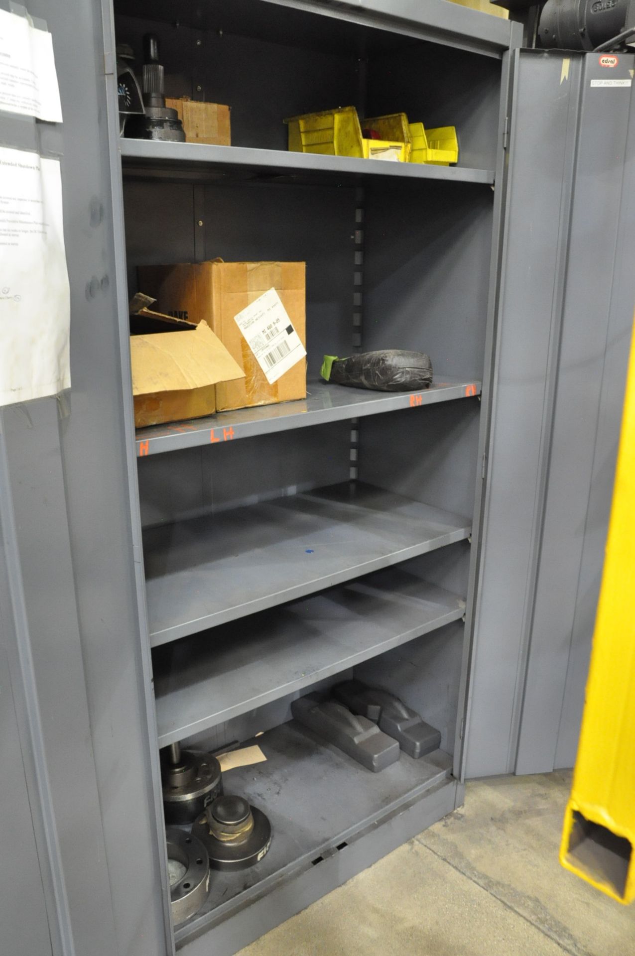 Lot-(2) 2-Door Storage Cabinets and (2) Light Duty Shelving Units - Image 5 of 5