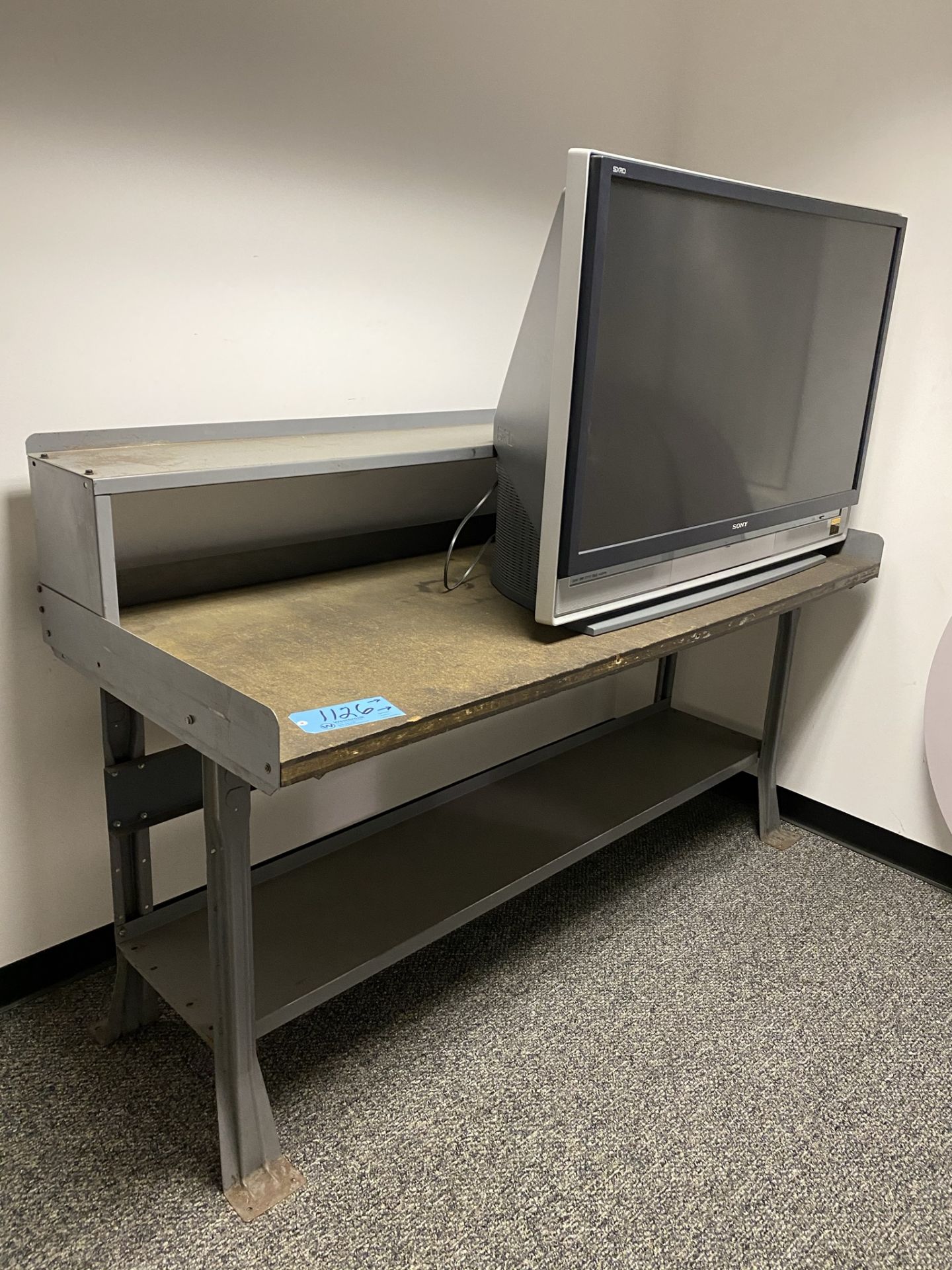 Lot-Dis-Assembled Conference Table, Sony TV, Work Bench and Lateral File Cabinet - Image 3 of 4