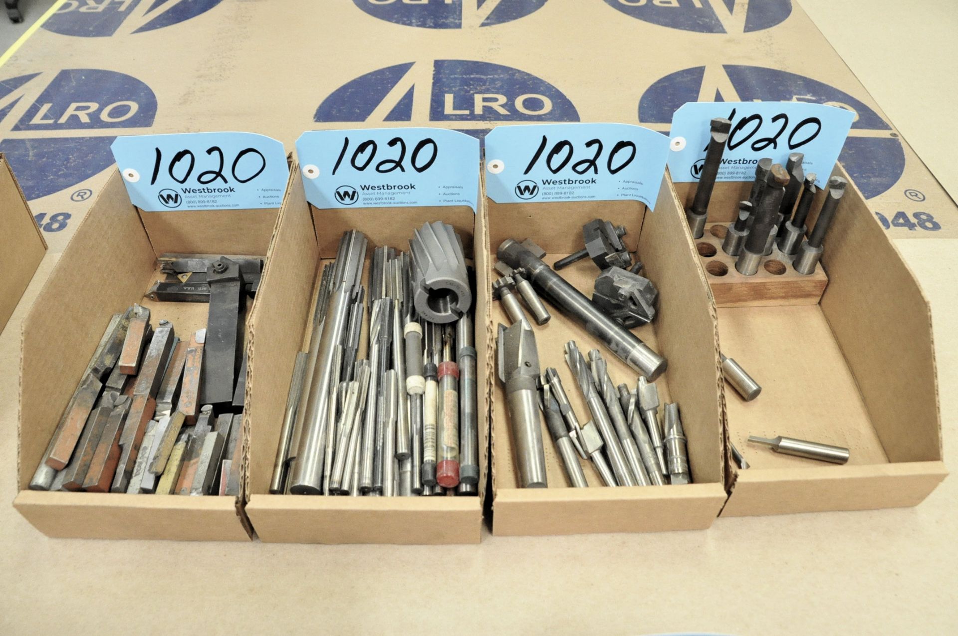 Lot-Boring Bars, Reamers, Counterbores and Mill Boring Bars in (4) Boxes