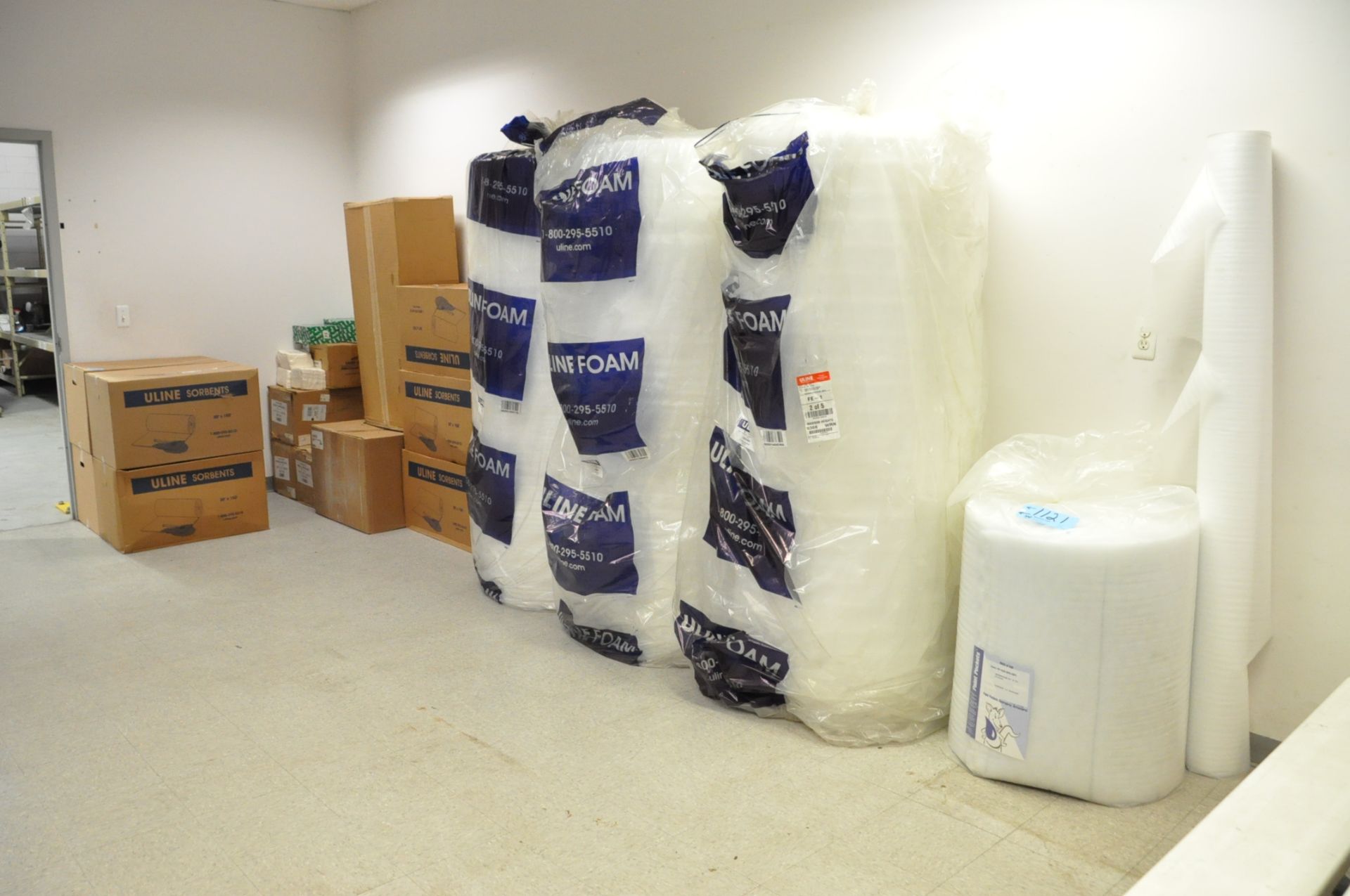 Lot-Roll Foam Materials, Wipes, Floor Absorbent Pads, etc., (Bldg 2)