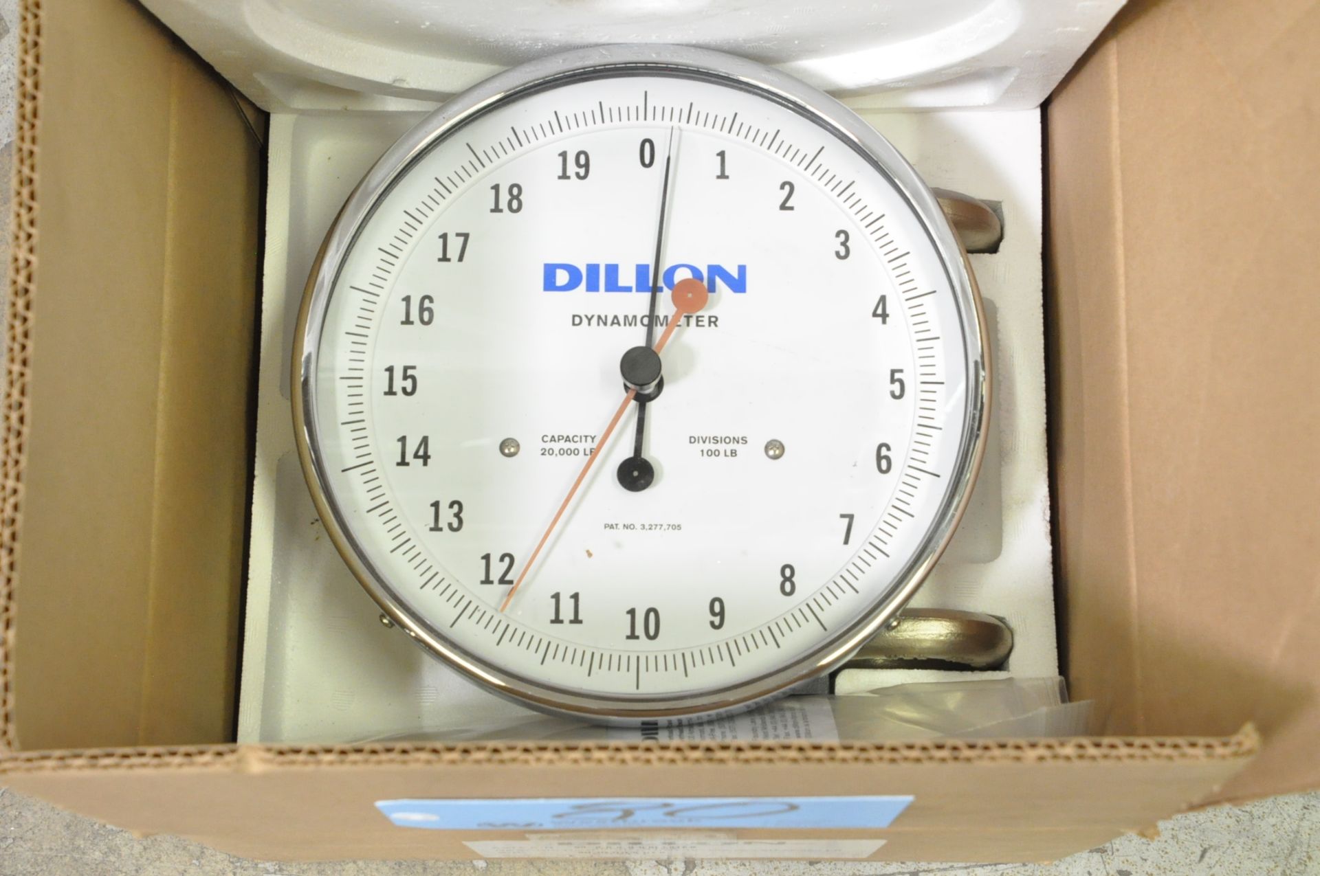 Dillon 20,000-Lbs. x 100-Lbs. Dynamometer Crane Scale in Box