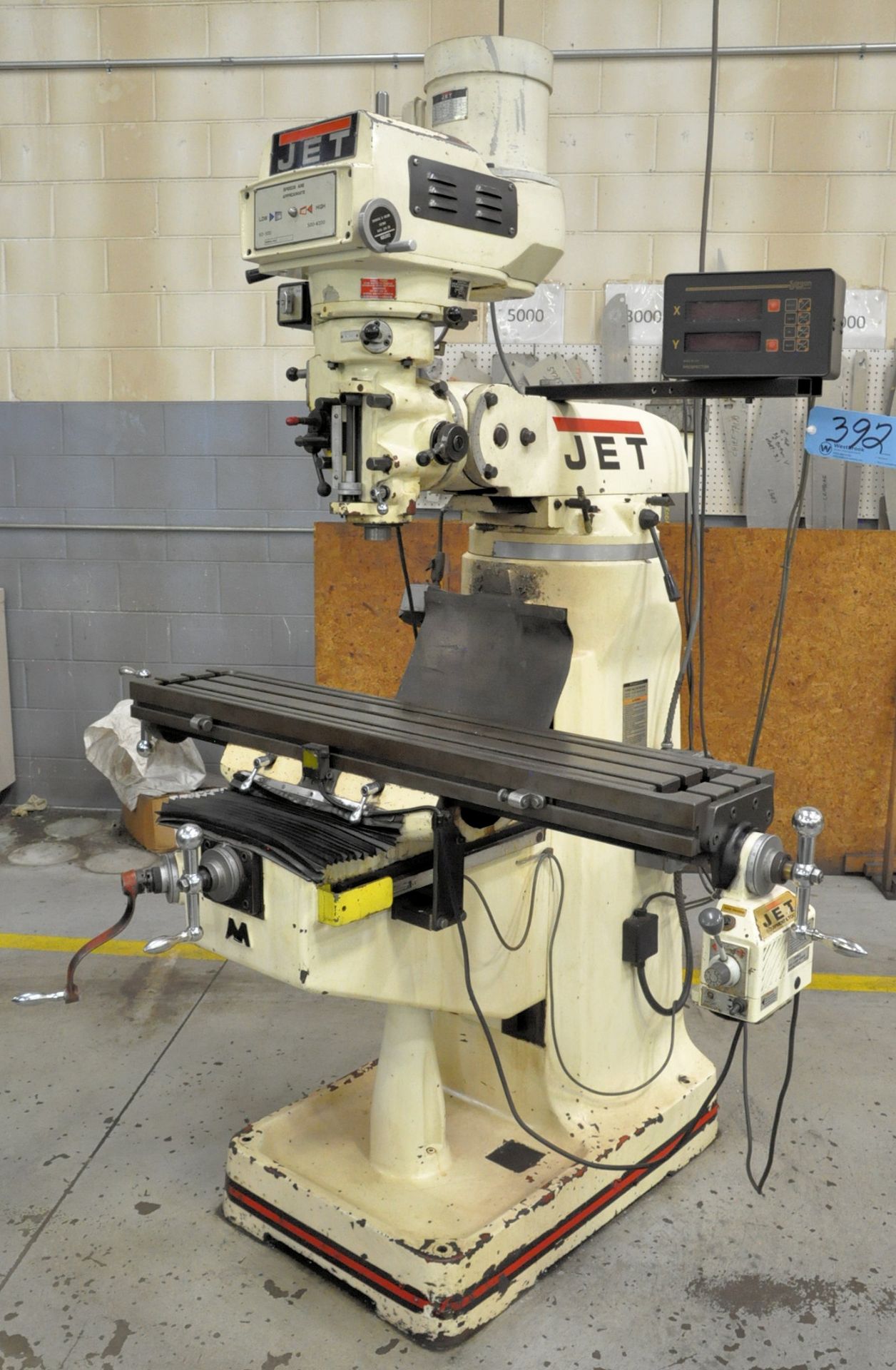 Jet Model JTM-4VS, 3-HP Variable Speed Vertical Milling Machine