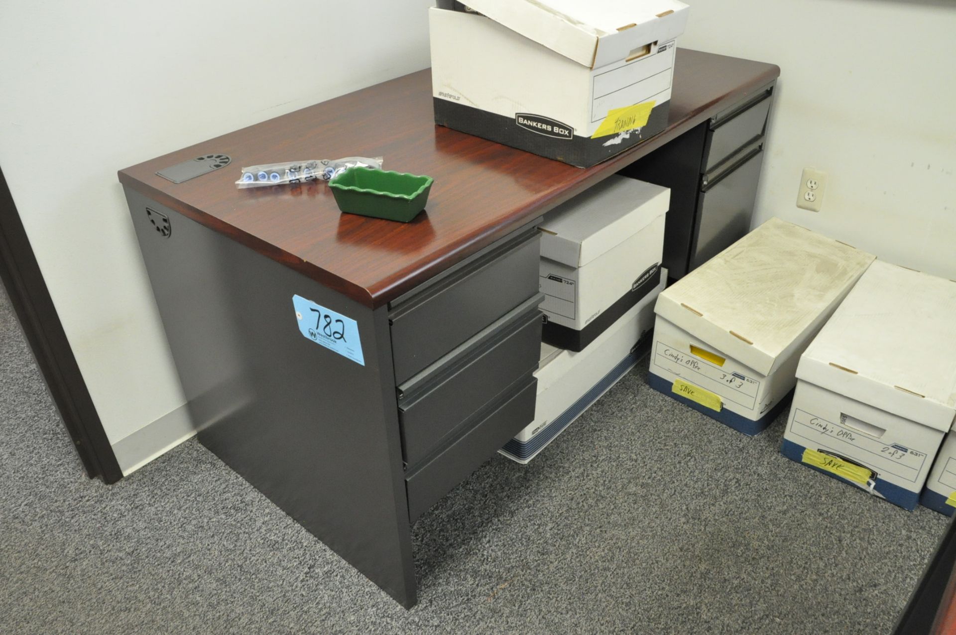 Lot-(3) Desks, (2) Chairs, File Cabinet and Bookcase in (1) Office, (1st Floor Offices) - Image 2 of 2