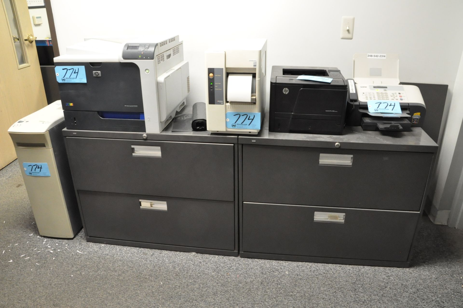 Lot-Hewlett Packard Color Laserjet CP4025 Printer, Precision Print 400 Label Printer, etc.