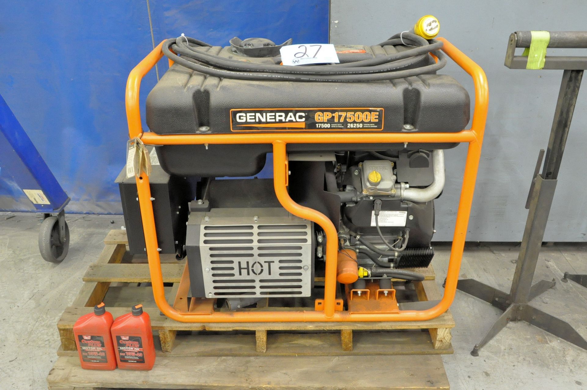 Generac Model GP17500E, 26,250 Starting Watts, 17,500 Running Watts, Portable Gas Powered Generator
