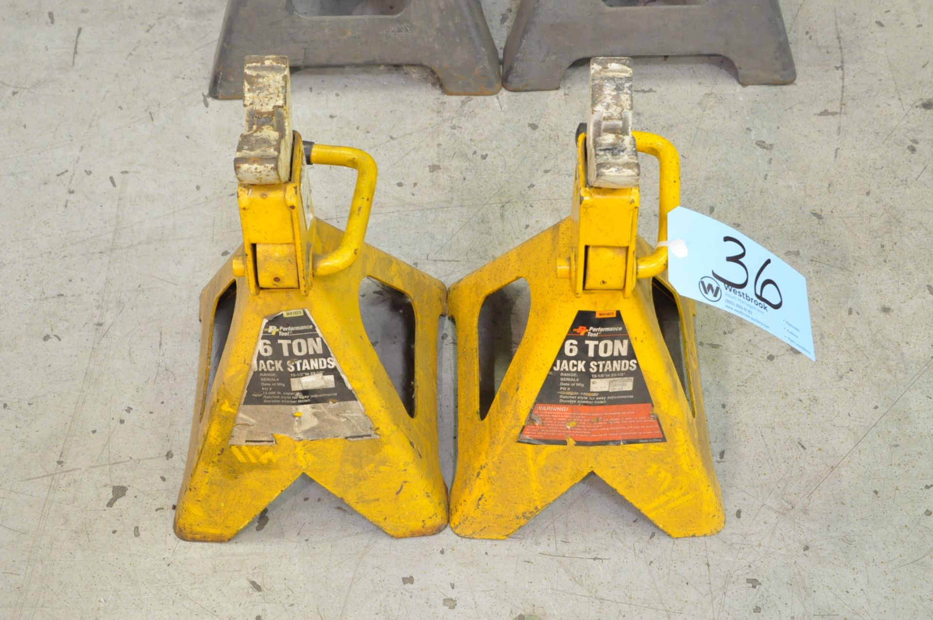 Pair Performance Tool 6-Ton Capacity Jack Stands, (Bldg 1)