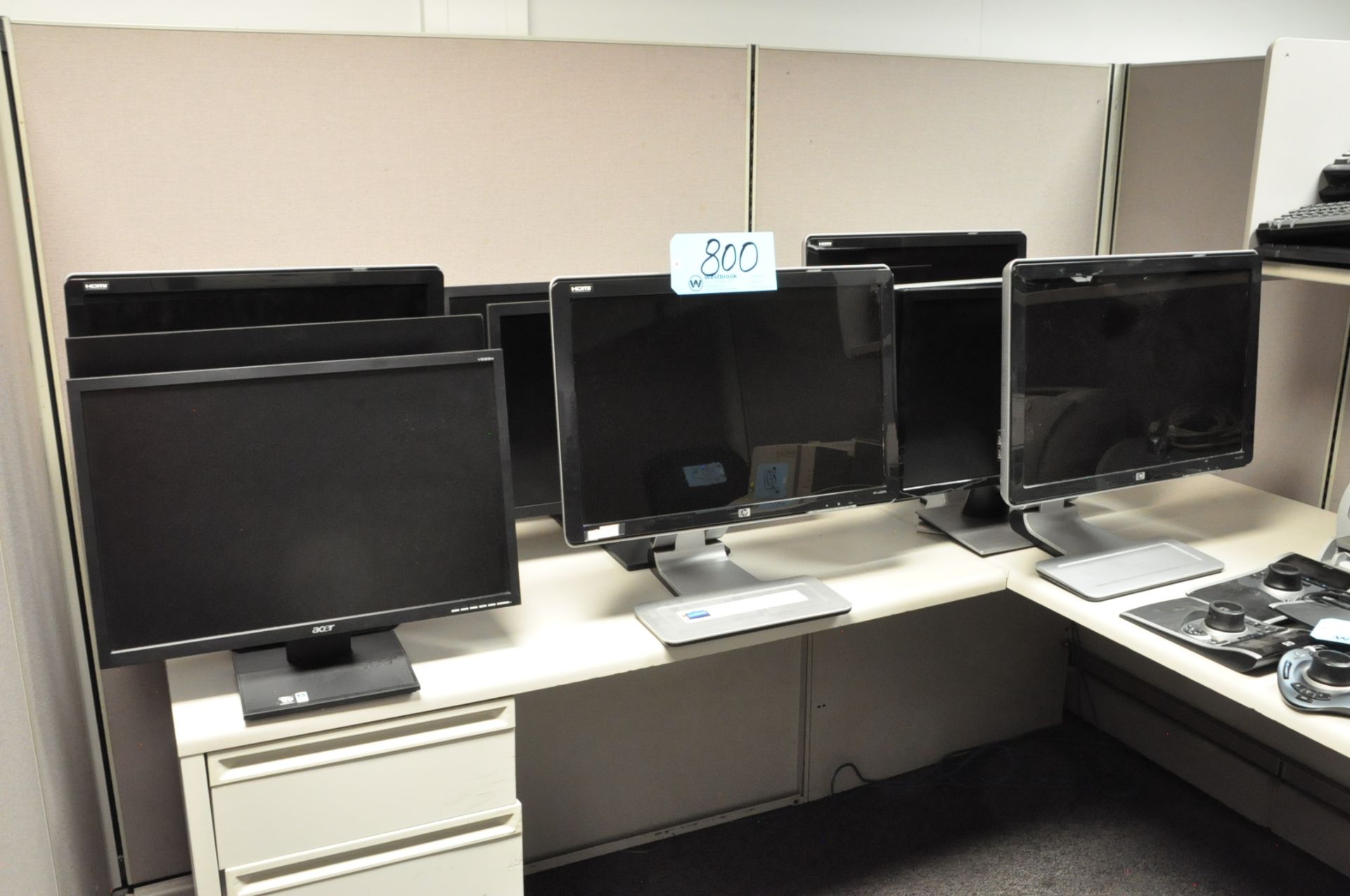 Lot-(9) Various Monitors, (1st Floor Offices), (Bldg 1)