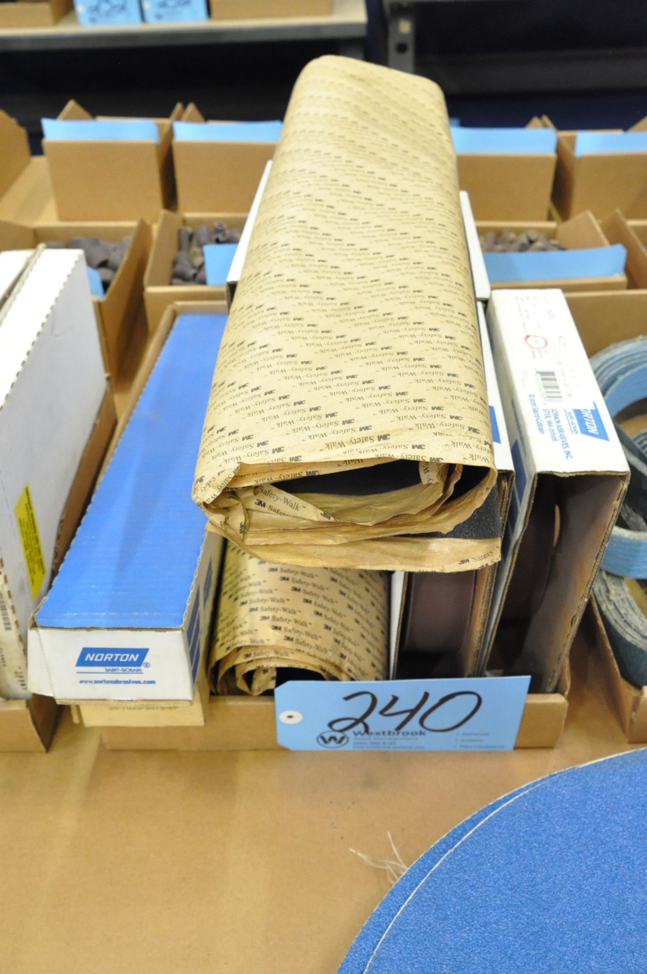 Lot-Roll and Sheet Sanding Paper in (1) Box, (Bldg 1)