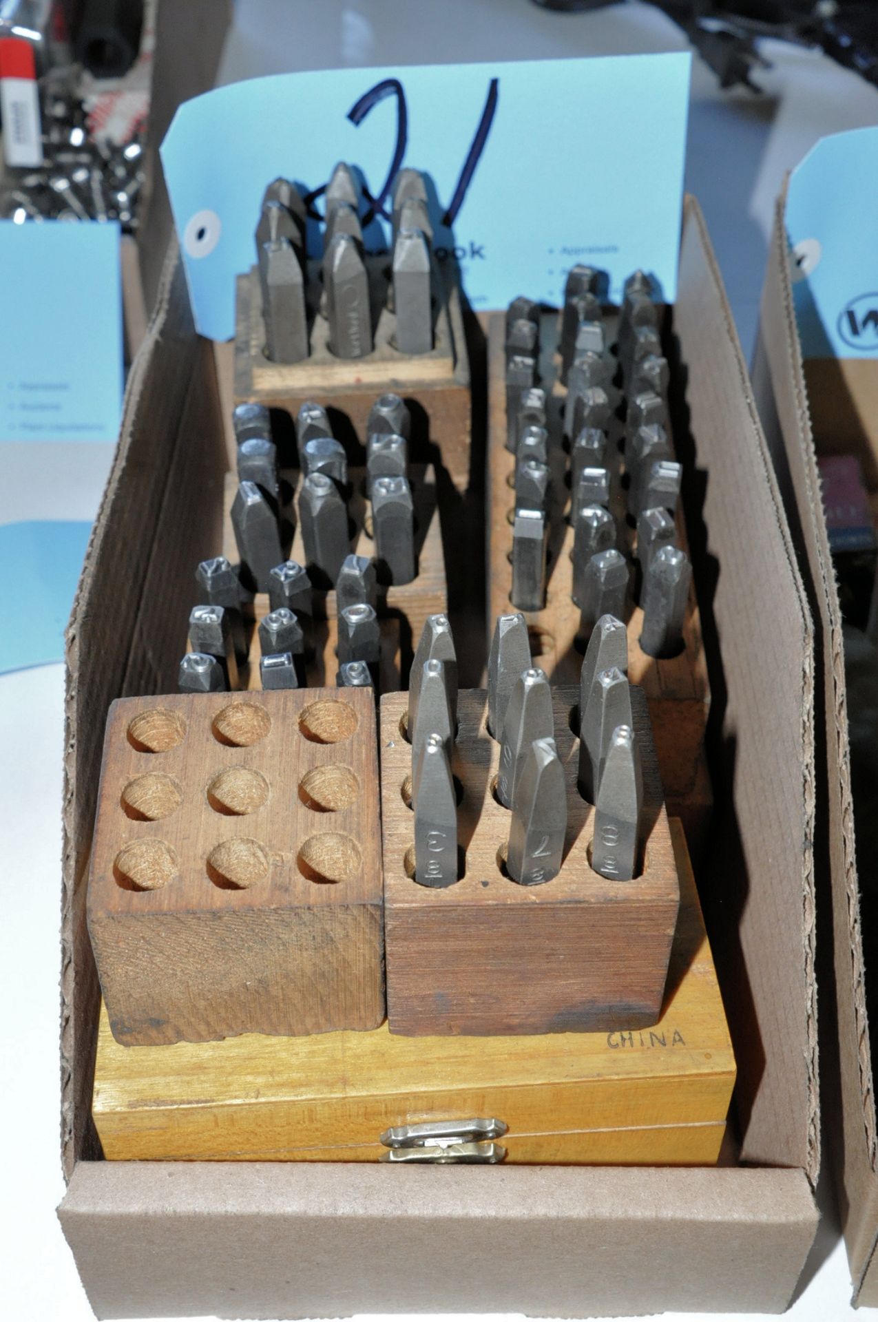 Lot-Various Hand Stamp Sets in (1) Box