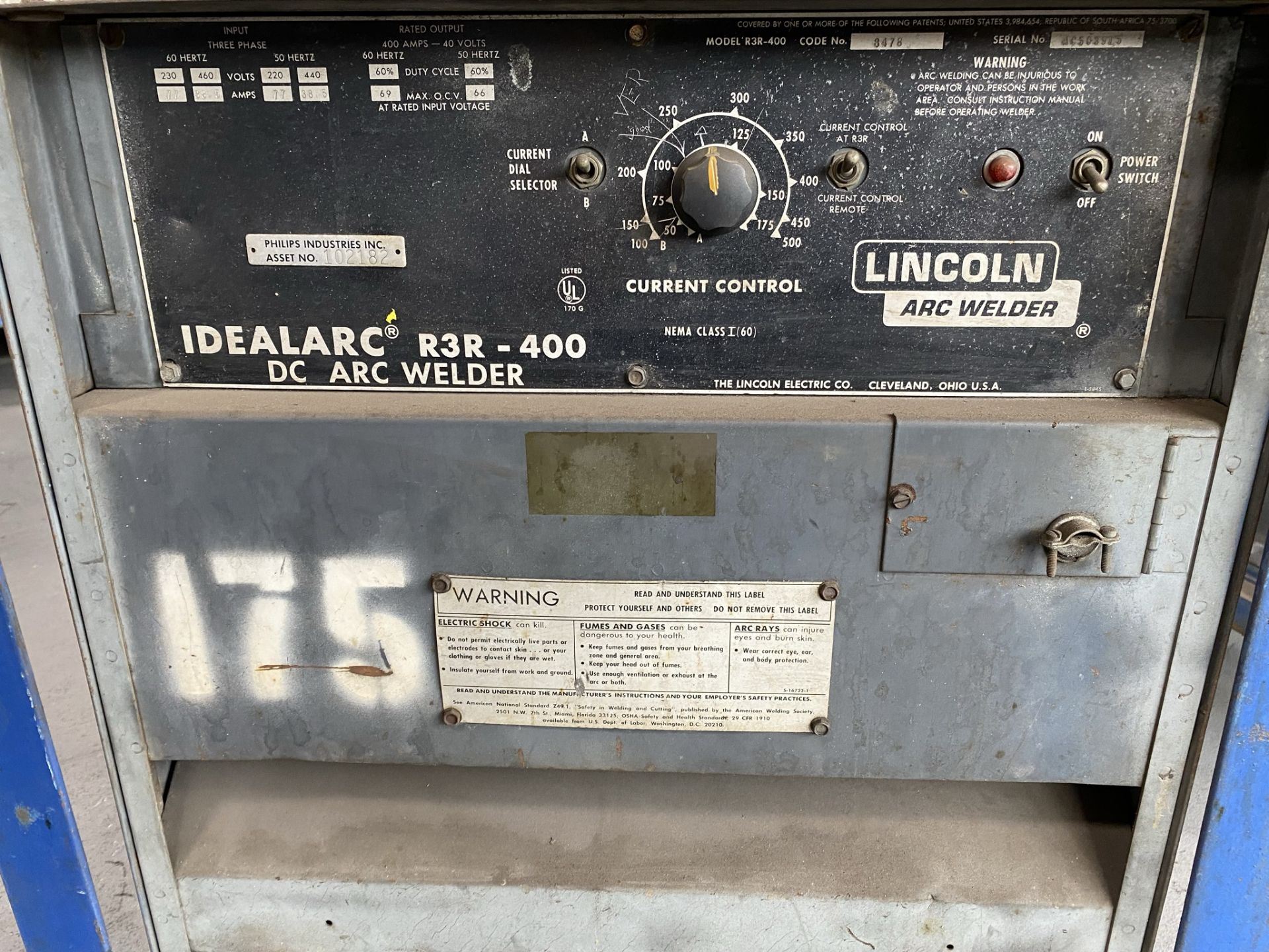 Lincoln Idealarc R3R-400 Welder (220/440 Volt, 3-Phase) - Image 3 of 3