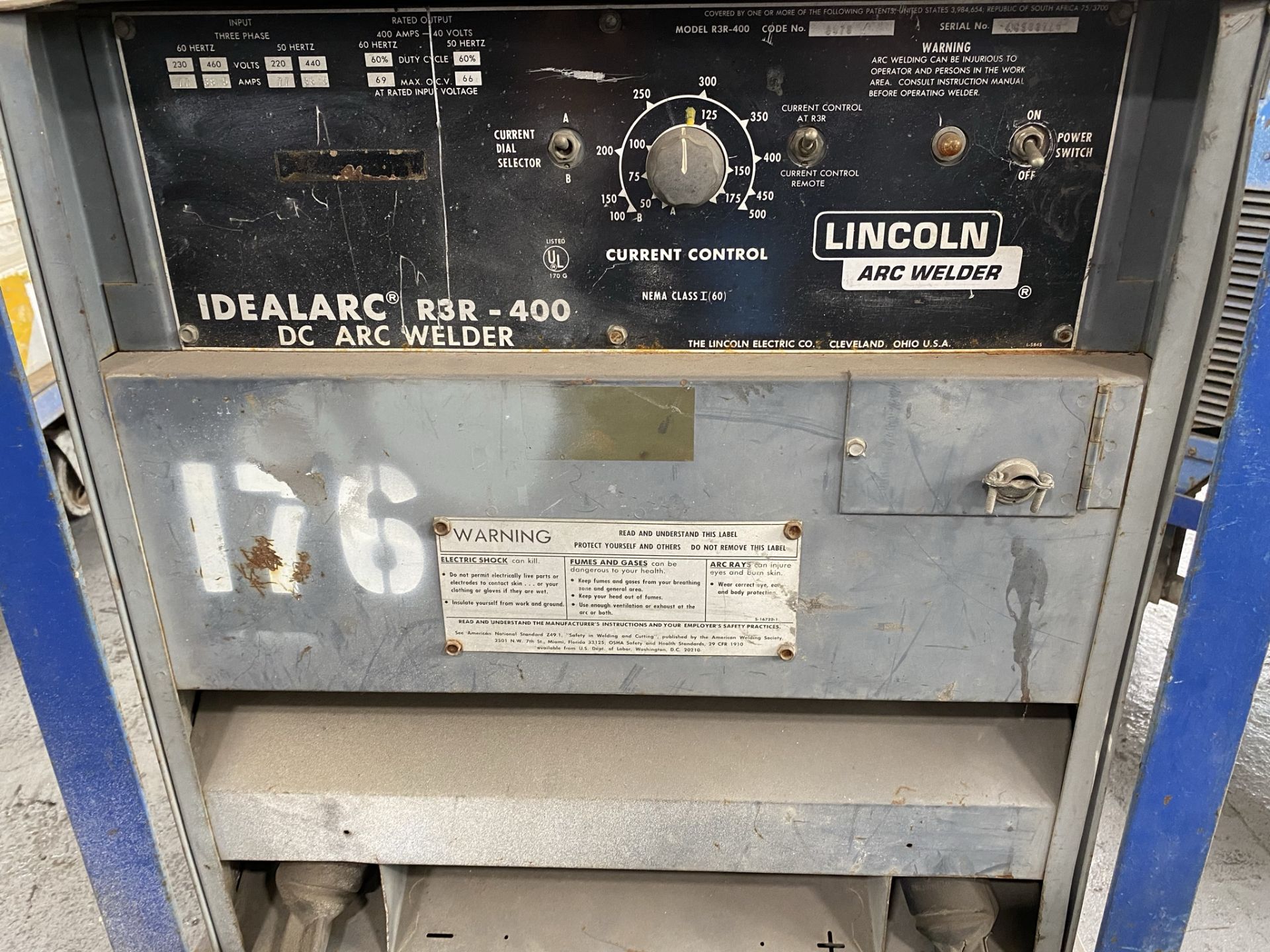 Lincoln Idealarc R3R-400 Welder (220/440 Volt, 3-Phase) - Image 3 of 3