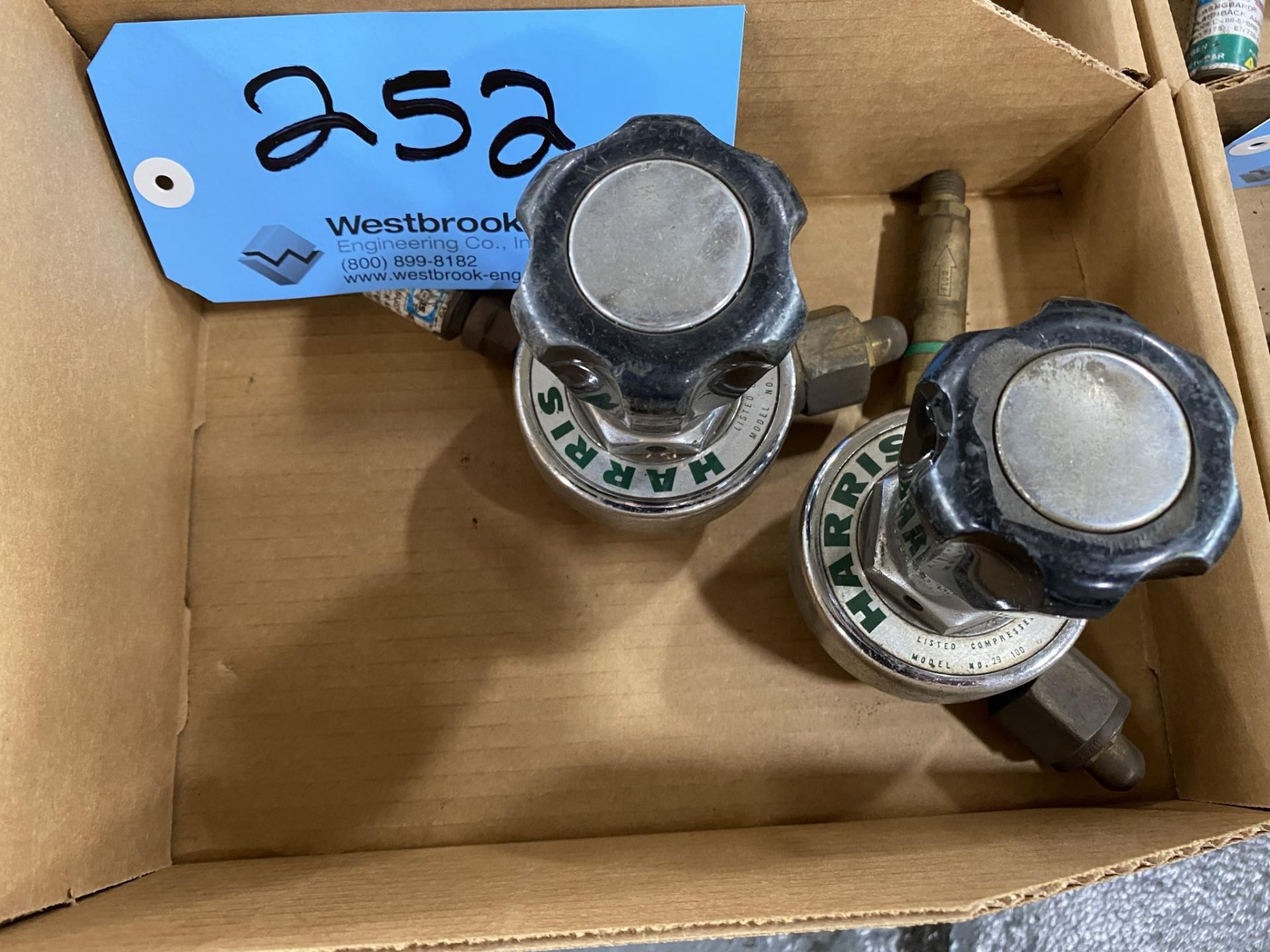 Lot of (2)- Harris Compressed Gas Regulators