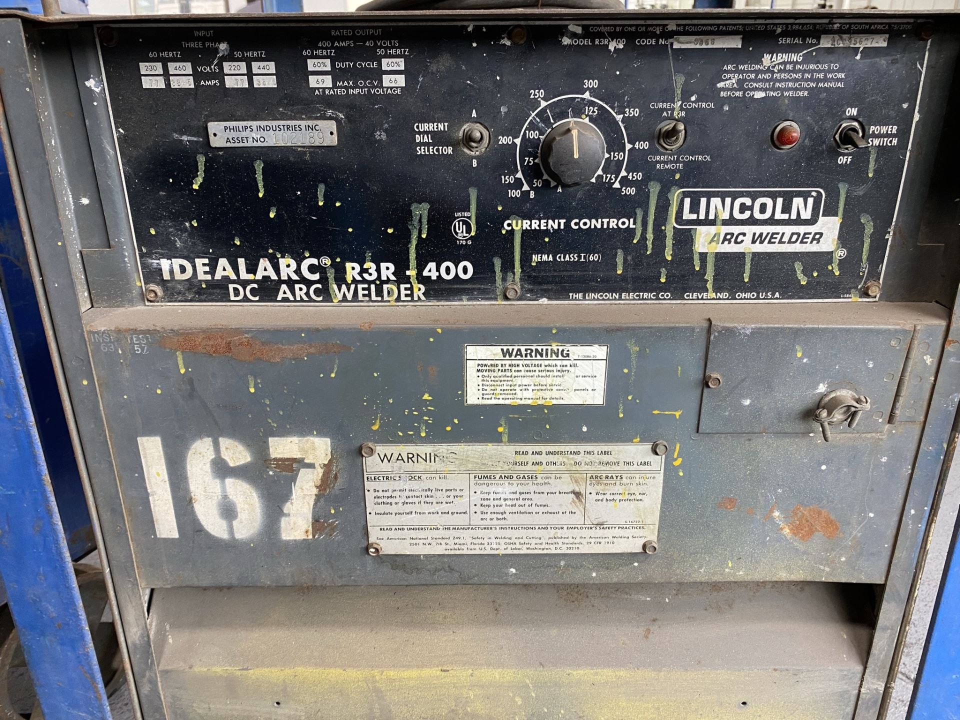 Lincoln Idealarc R3R-400 Welder (220/440 Volt, 3-Phase) - Image 3 of 3