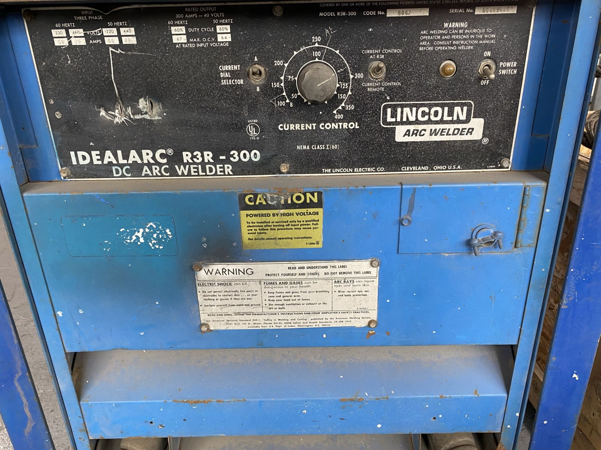 Lincoln Idealarc RSR-300 Welder (220/440 Volt, 3-Phase) - Image 3 of 3