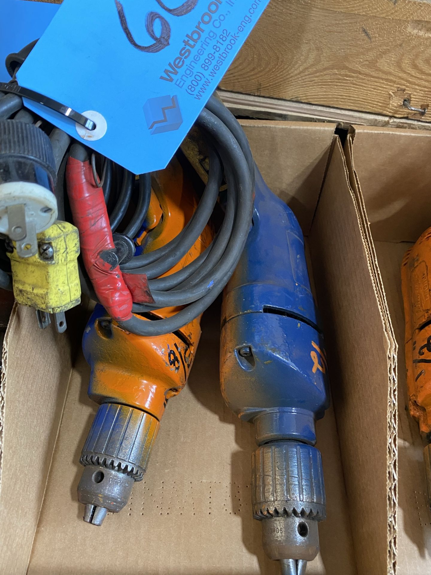 Lot of (2) Electric Hand Drills (110 Volt)